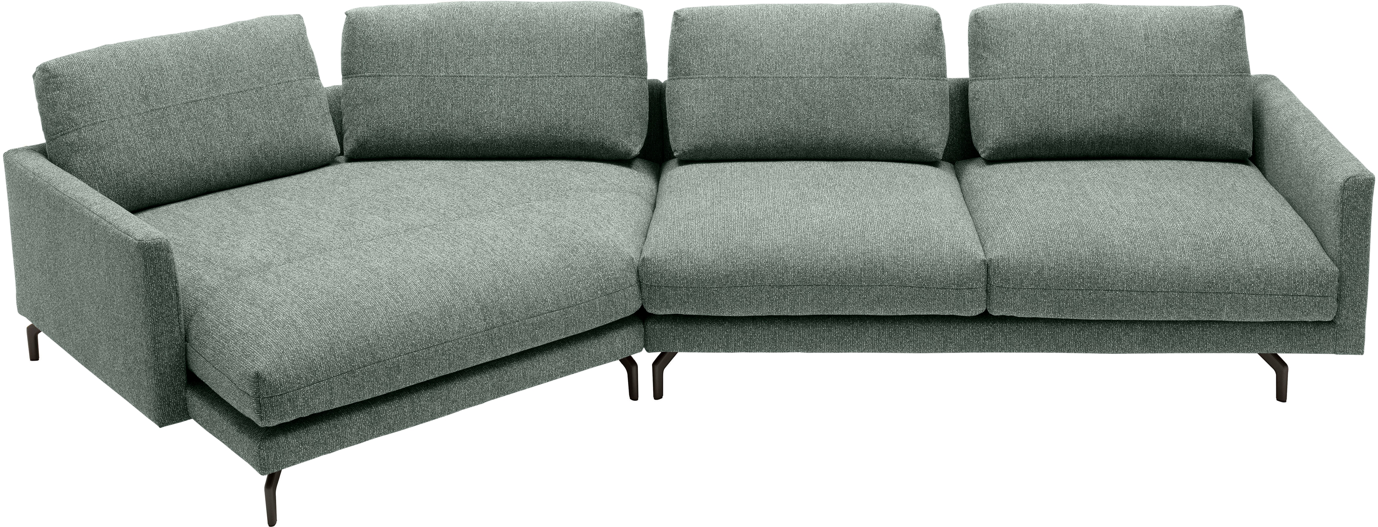 Creation BY ROLF BENZ Wohnlandschaft "CR.414 mit Kuschelecke für Wohlfühlkomfort" Wahlweise aus Leder oder Chenille