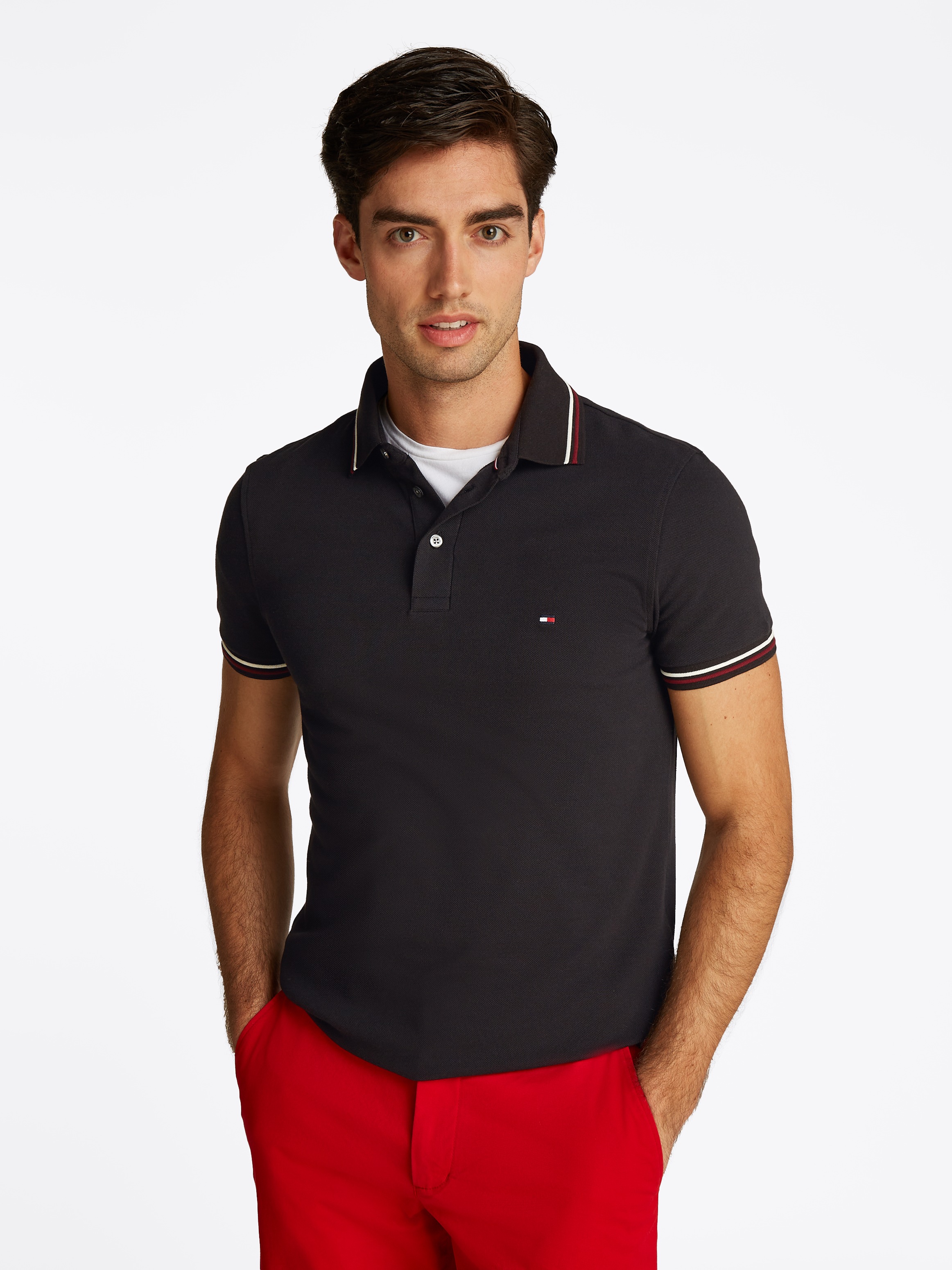 Tommy Hilfiger Poloshirt "TIPPED SLIM FIT POLO", mit Kontrast-Details günstig online kaufen