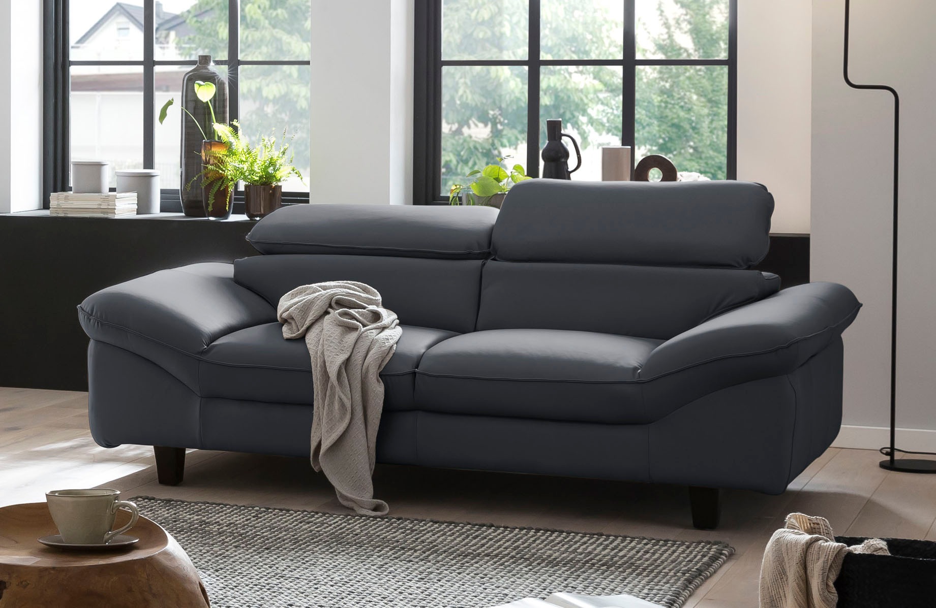 Home affaire 3-Sitzer »Pilot«, Big-Sofa mit Kopfteilverstellung