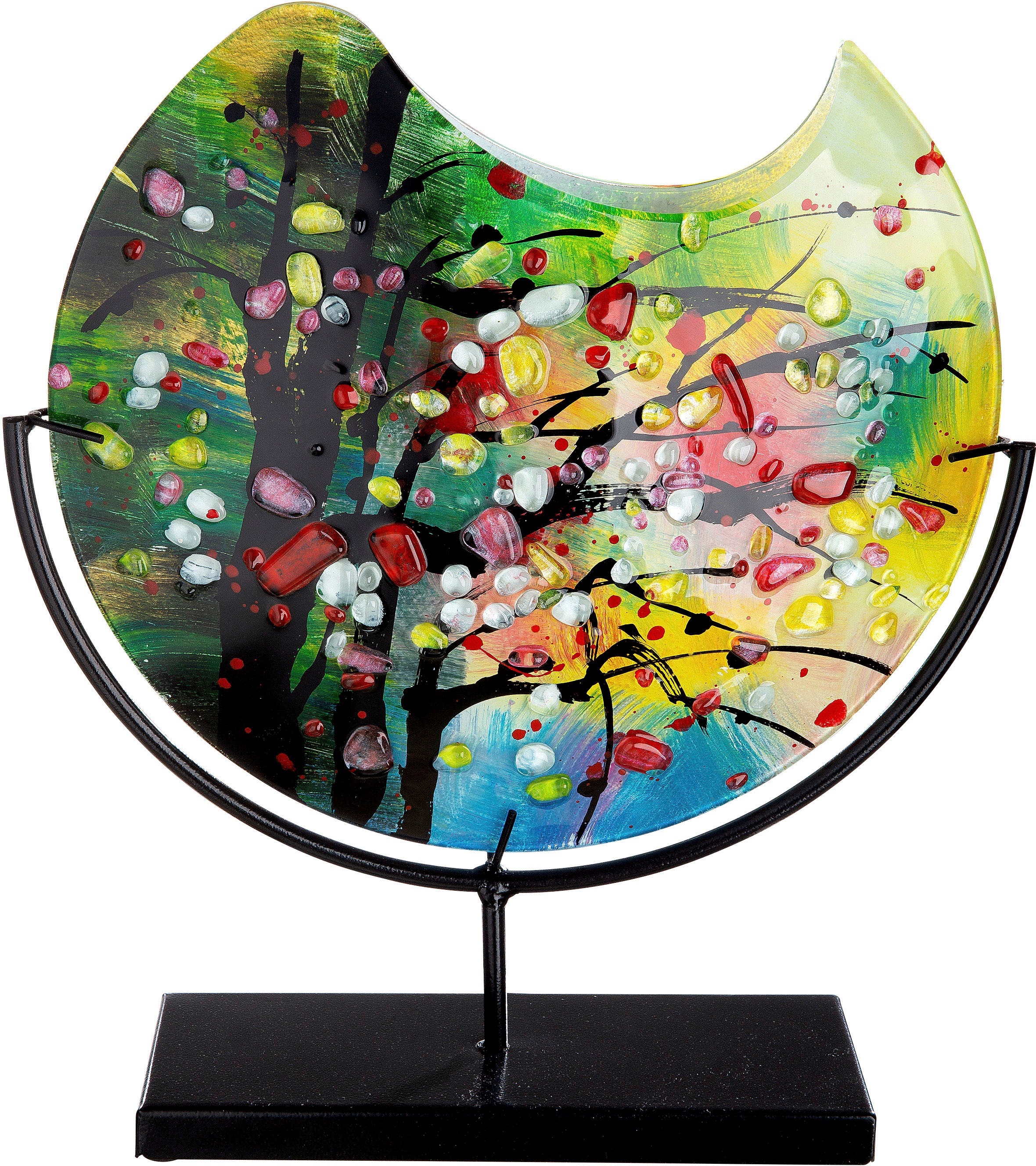 Casablanca by Gilde Tischvase »Nicosia«, (1 St.), dekorative Vase aus Glas, Blumenvase