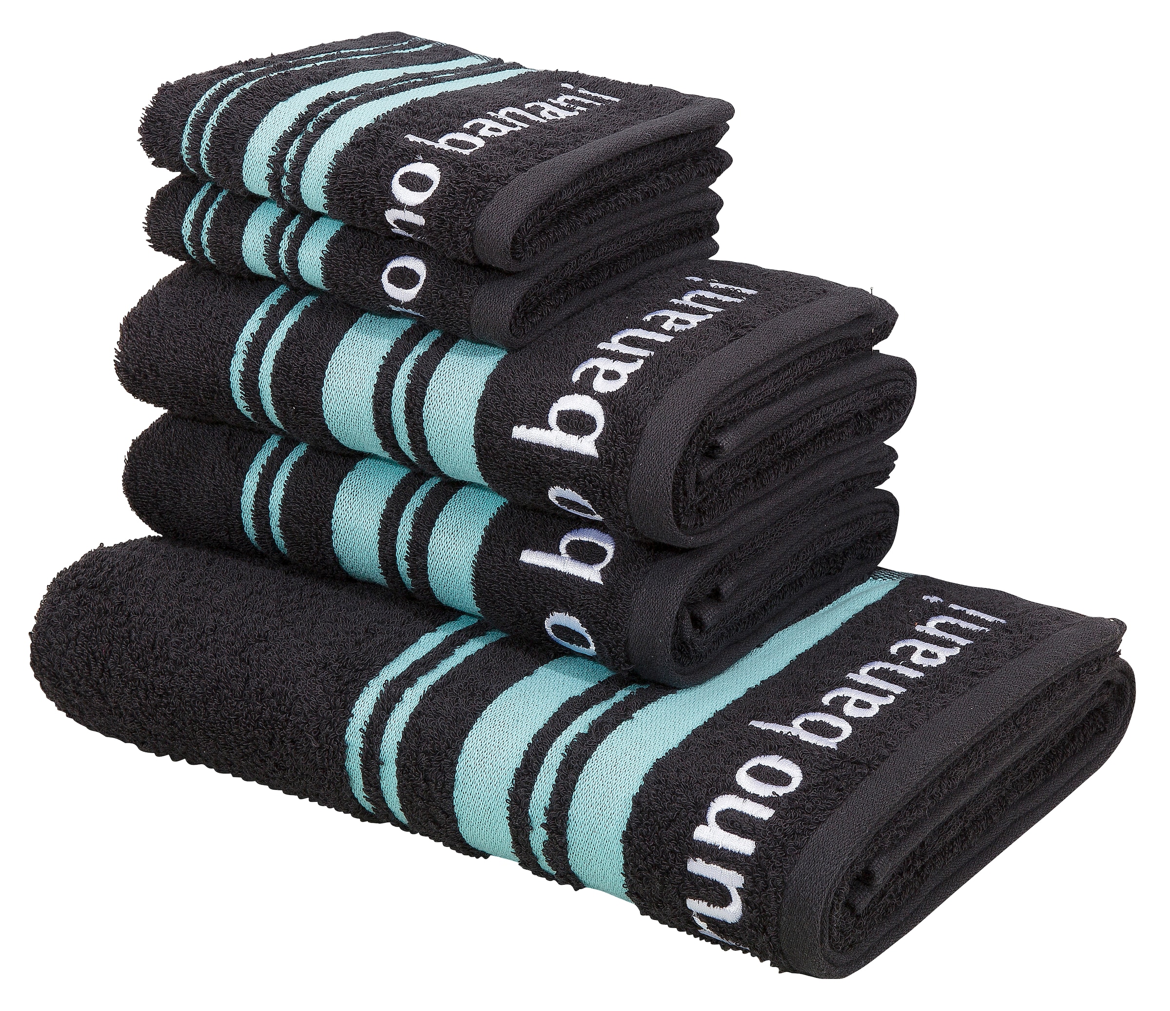 Bruno Banani Handtuch Set "Daniel, 1 Duschtuch 70x140, 2 Handtücher 50x100, günstig online kaufen