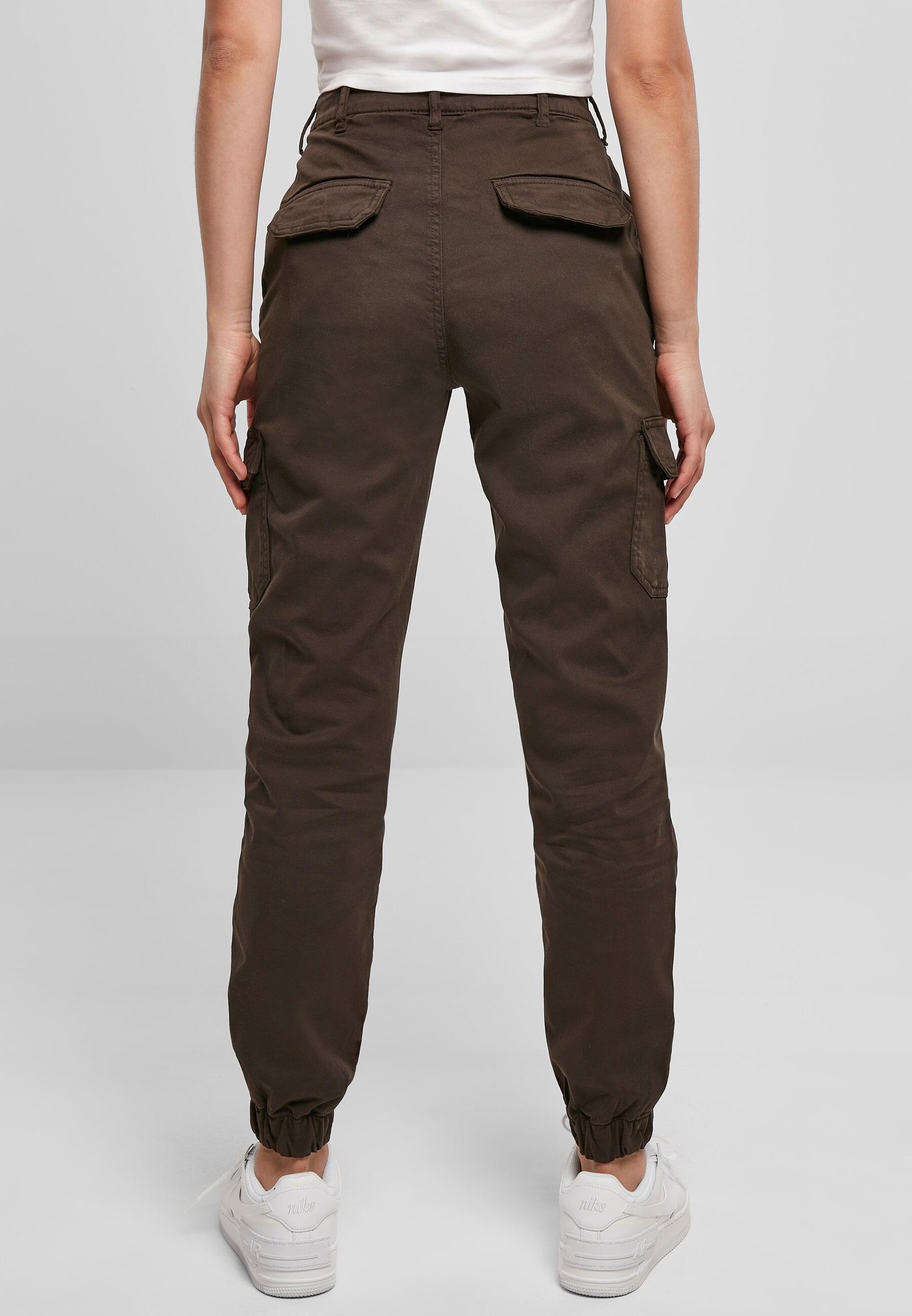 URBAN CLASSICS Cargohose »Urban Classics Damen Ladies High Waist Cargo Pants«, (1 tlg.)