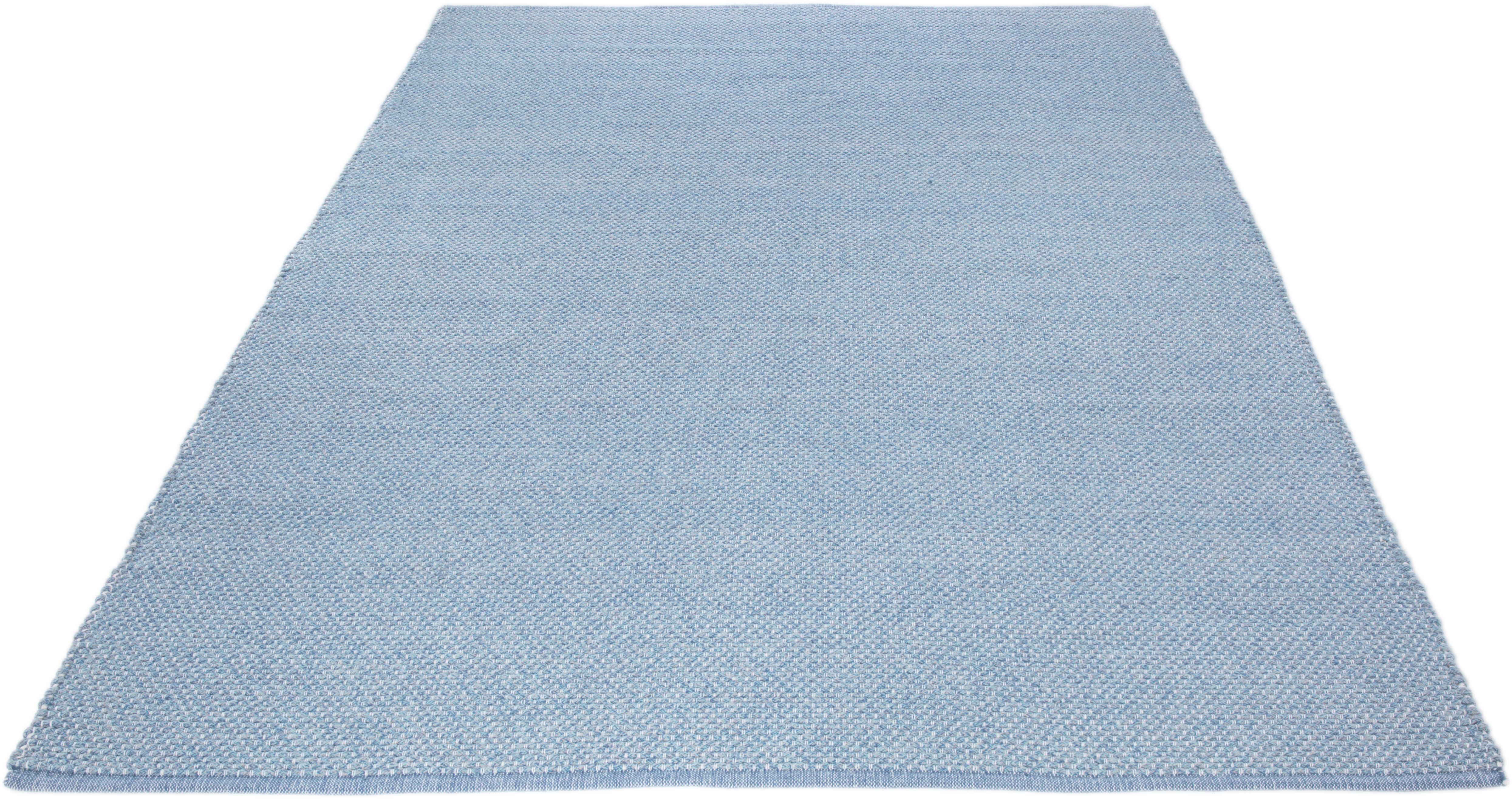 LUXOR living Teppich "Liv, LAGERRÄUMUNG" rechteckig 12 mm Höhe Handweb, reine Baumwolle, handgewebt, Uni-Farben, leicht meliert