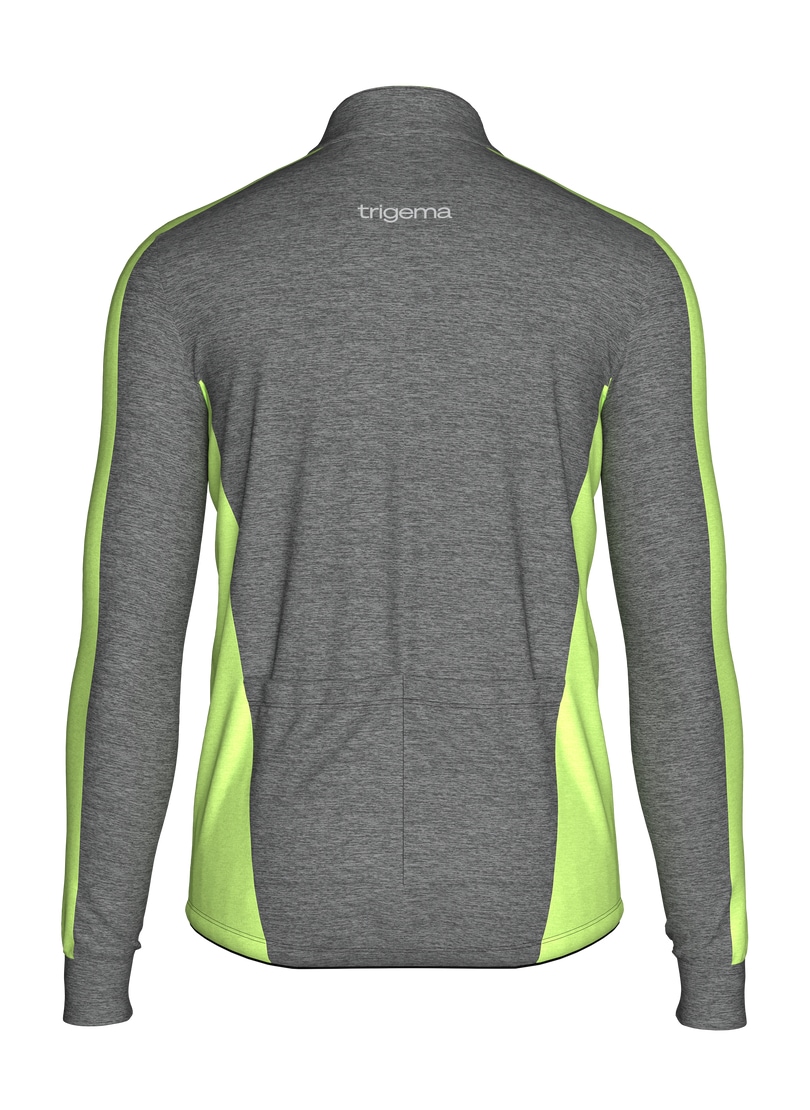 Trigema Trainingsjacke »TRIGEMA Fahrradjacke mit kontrastfarbigen Elementen«, (1 St.)