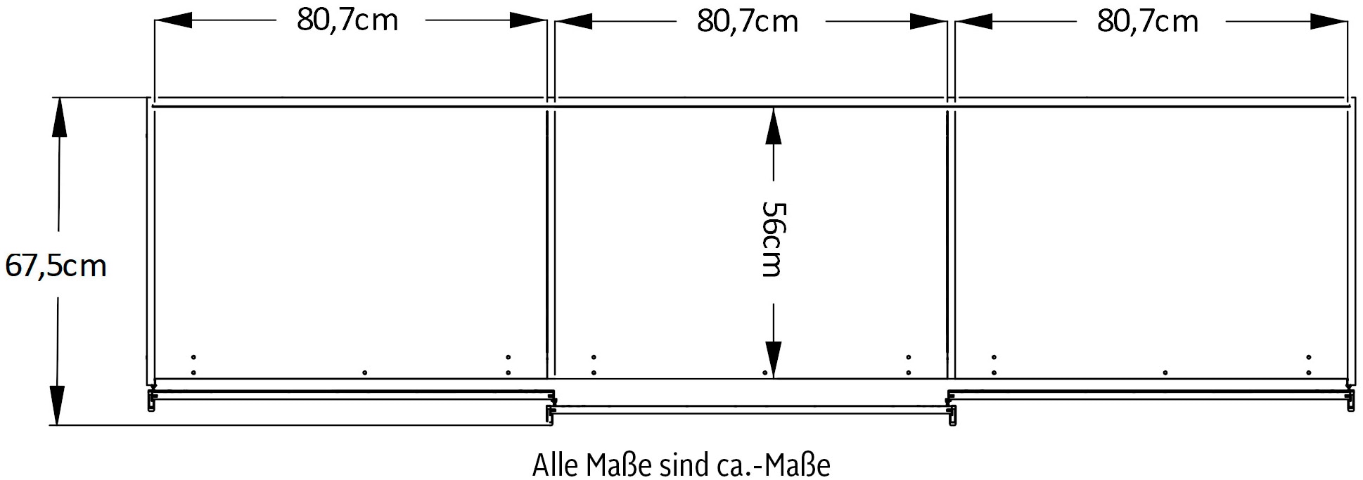 STAUD Schwebetürenschrank »Includo, Made in Germany«, Mit vier verschiedenen Ausstattungsvarianten