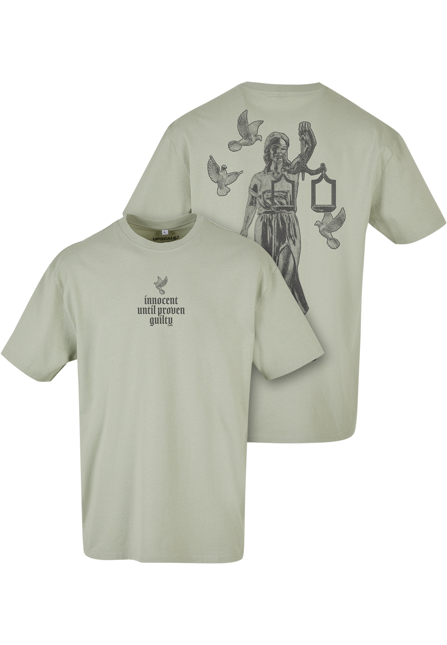 Upscale by Mister Tee T-Shirt "Upscale by Mister Tee Herren Justice Oversize Tee" 1 Stk.