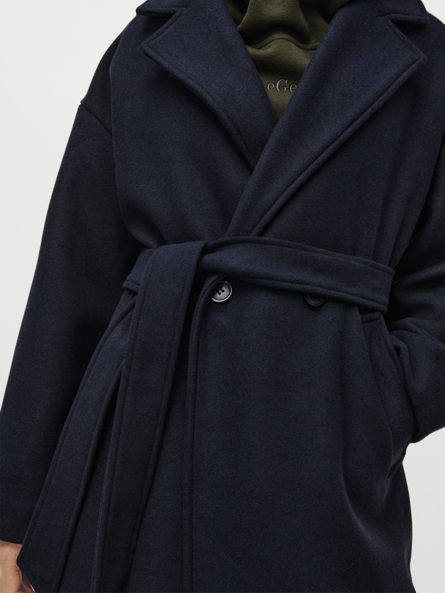 LeGer Langmantel "Betty, LeGer by Lena Gercke" Regular fit mit V-Ausschnitt günstig online kaufen