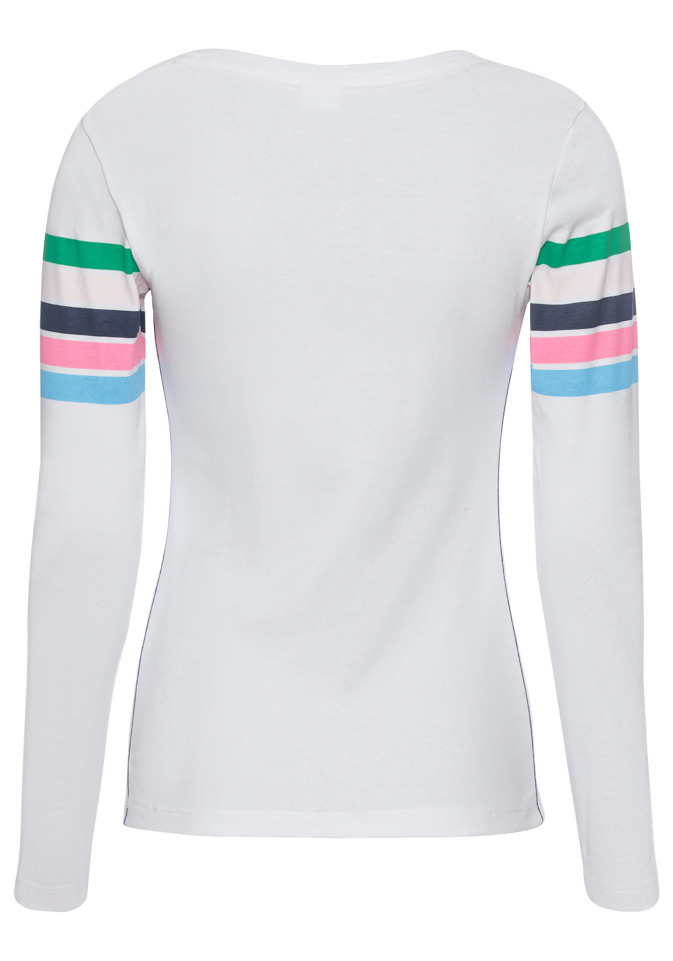 KangaROOS Langarmshirt, mit bunten Streifen