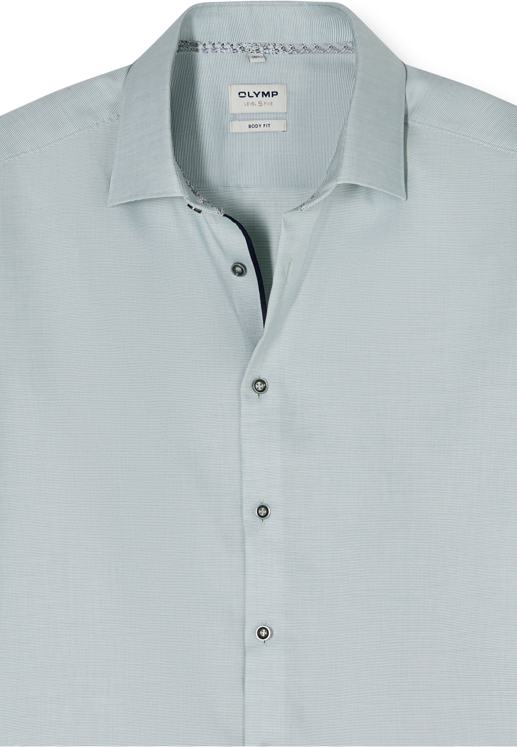 OLYMP Level Five Body Fit Shirt Green 44 5