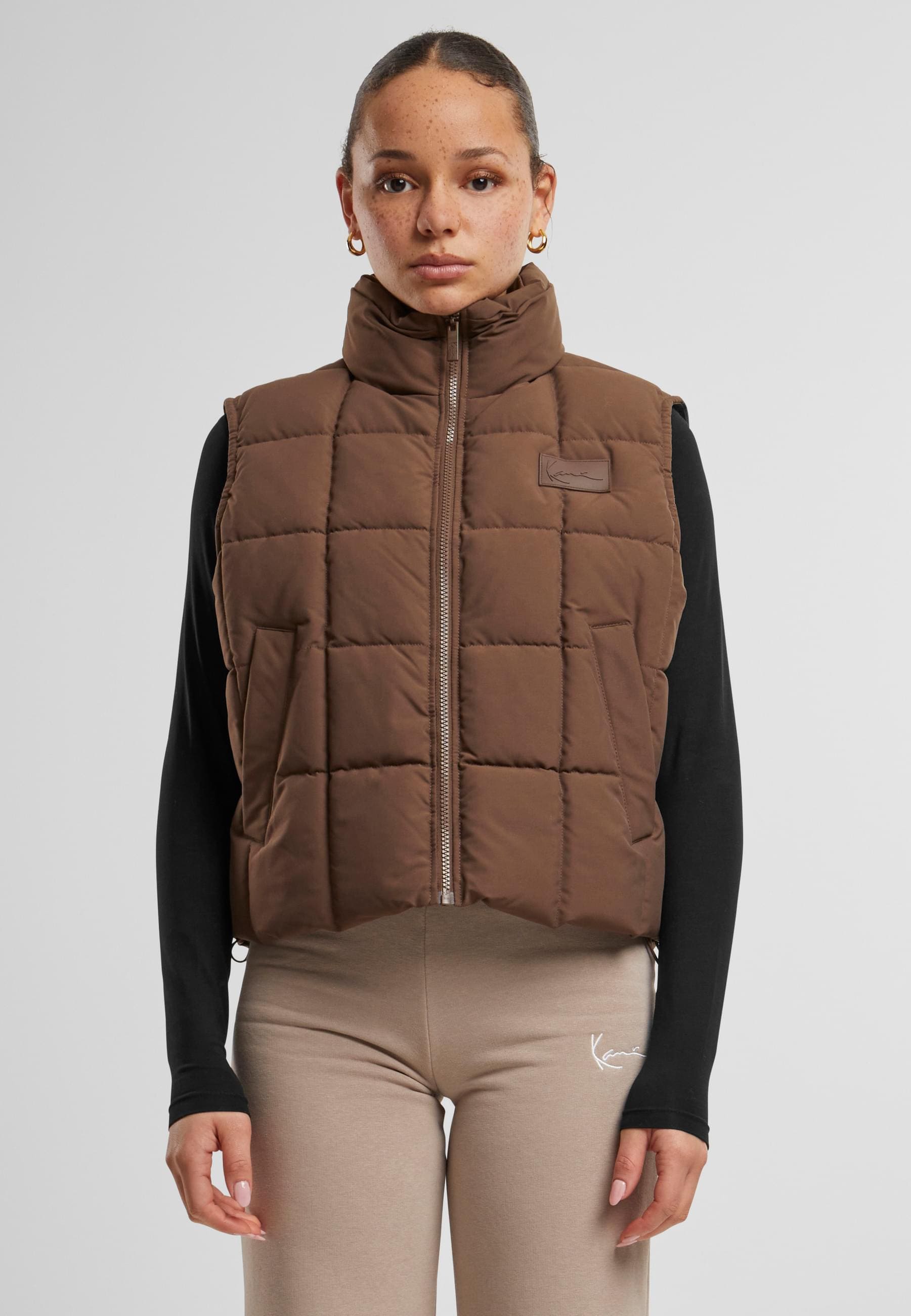 Karl Kani Steppweste »Karl Kani Damen KW224-023-1 KK Small Signature Quilted Vest«, (1 tlg.)