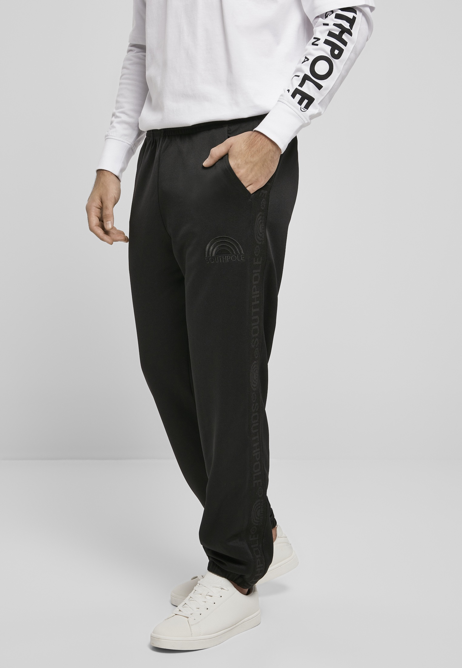 Southpole Stoffhose »Herren Southpole Tricot Pants with Tape« (1 tlg.)
