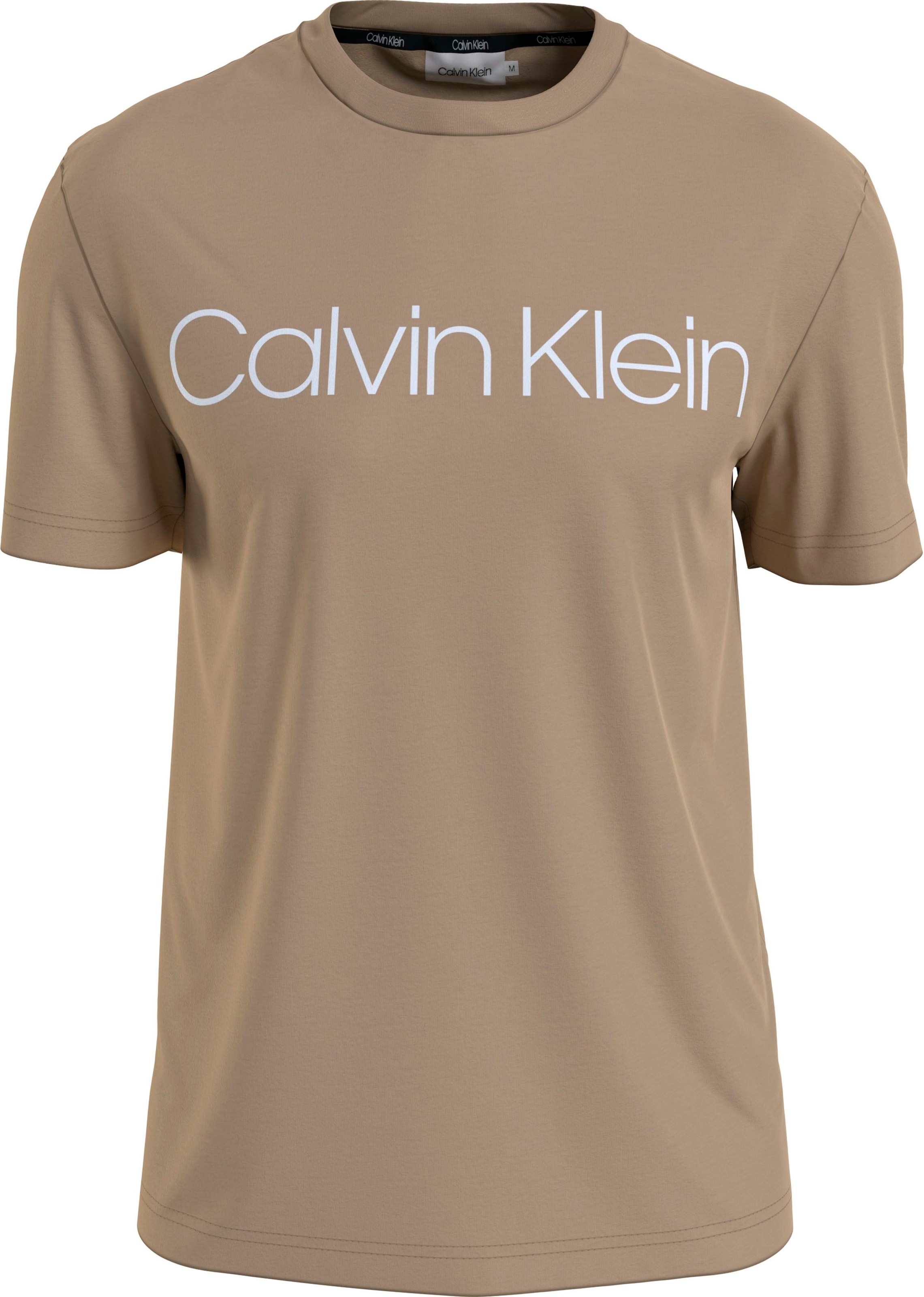 calvin klein -  T-Shirt "COTTON FRONT LOGO T-SHIRT", aus reiner Bio-Baumwolle
