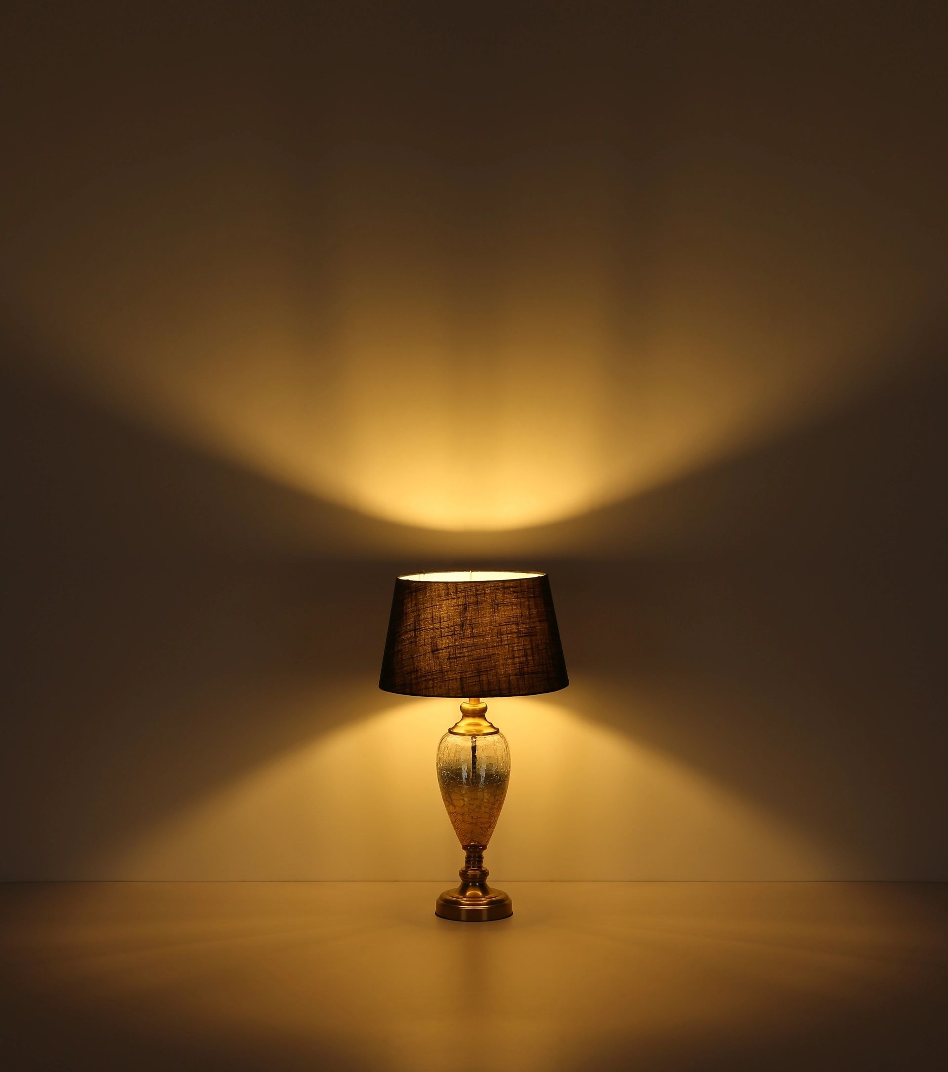 GLOBO LIGHTING Tischleuchte »LEILA« E27 1 Stk. Design Tischlampe, Wohnzimmer, Schlafzimmer, Flur, Textilschirm