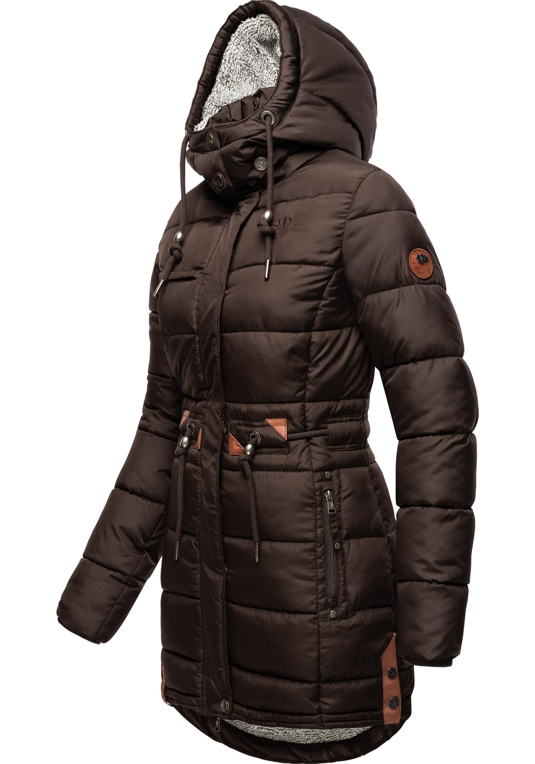 Navahoo Steppmantel »Daliee«, Stylischer Winterparka mit abnehmbarer Kapuze