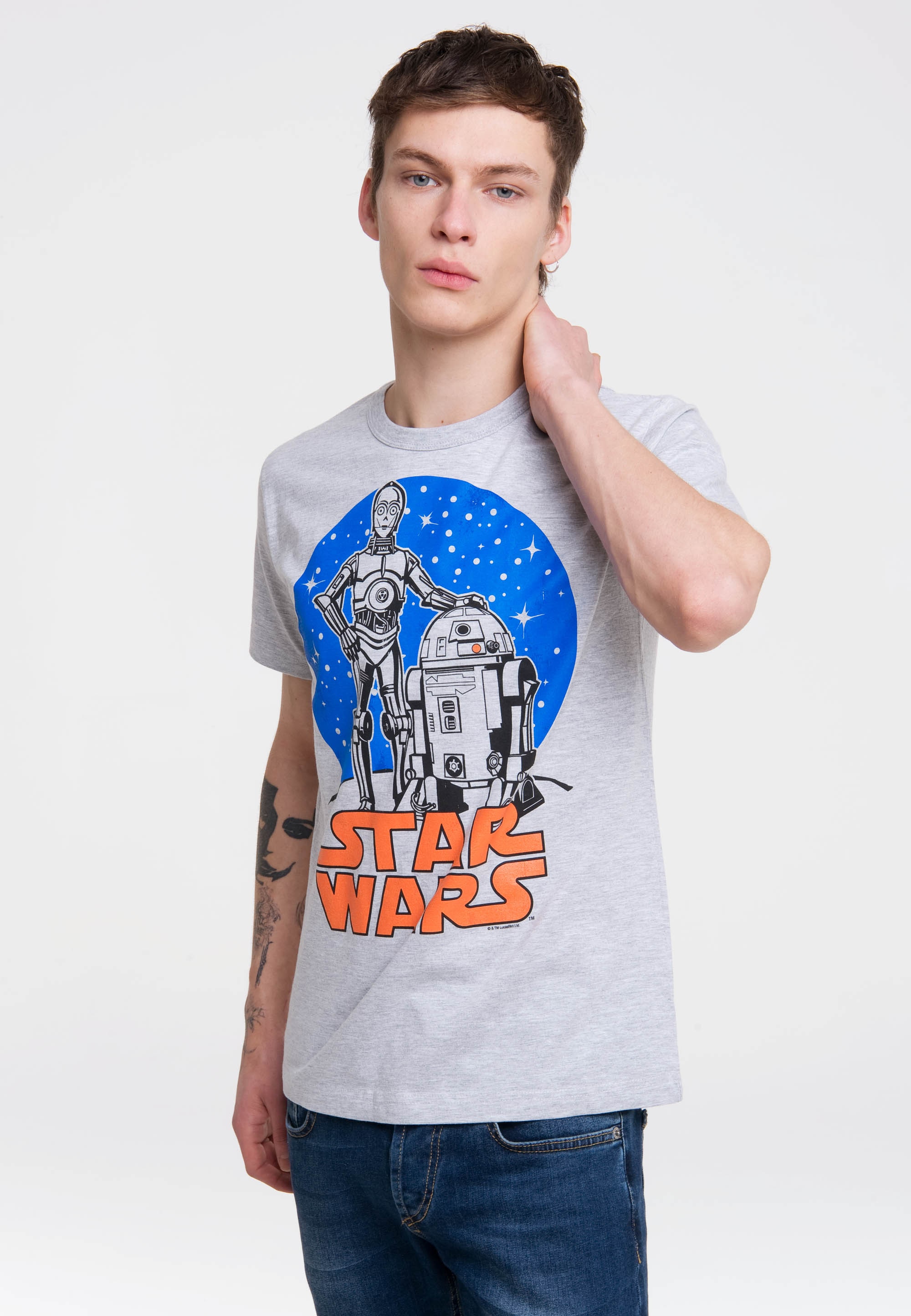 LOGOSHIRT T-Shirt »R2-D2 & C-3PO für mit Print BAUR ▷ Wars«, Star tollem 