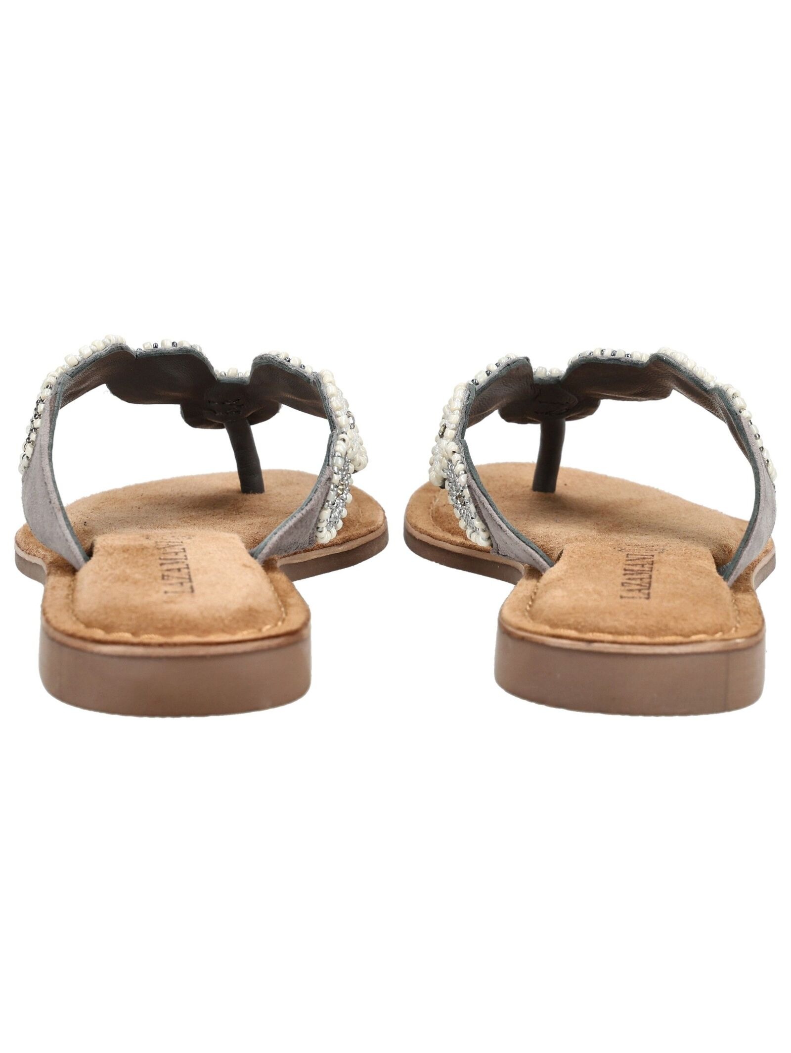 Lazamani Zehentrenner »Lazamani Pantoletten Leder/Textil«