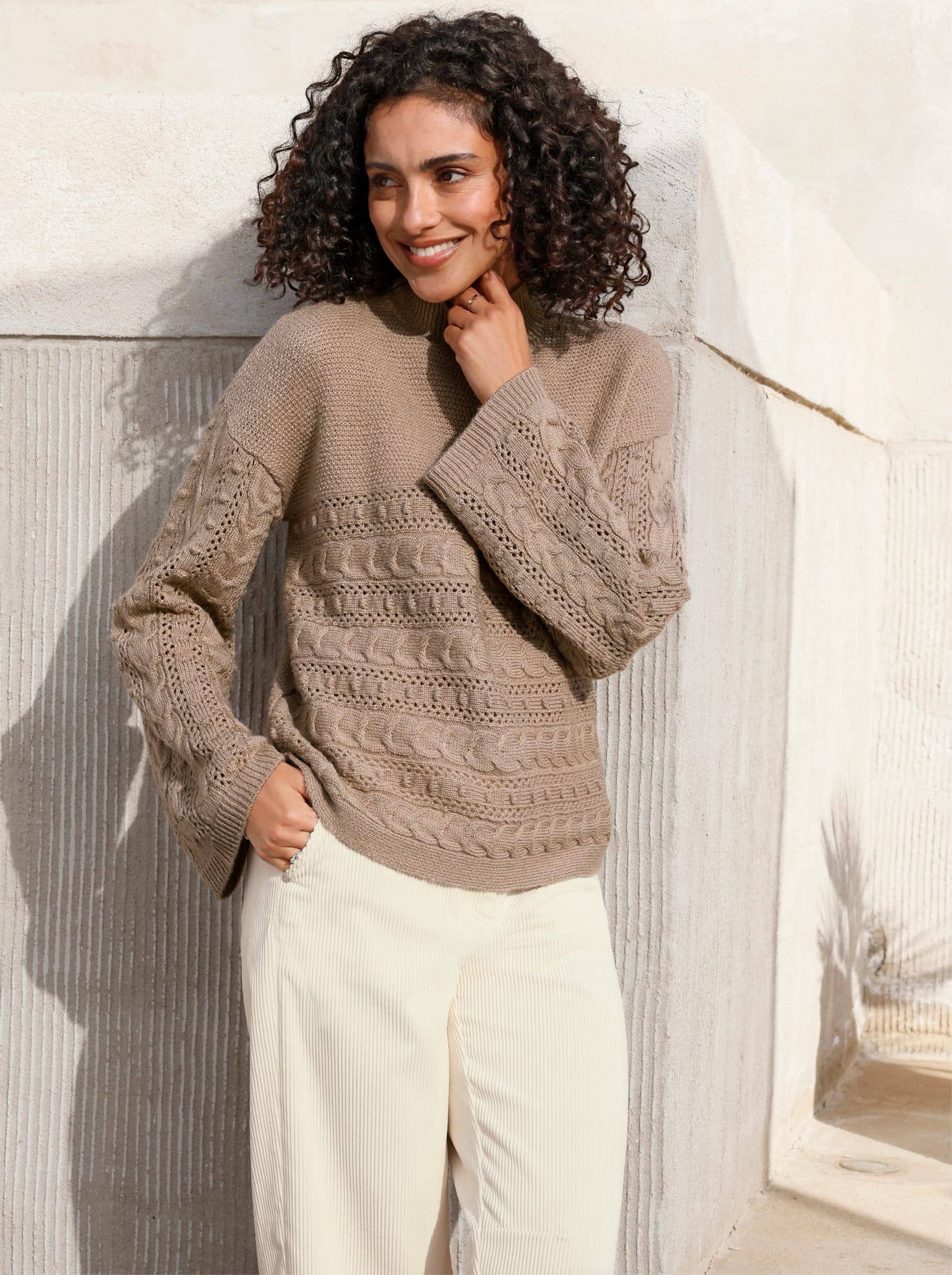 Inspirationen Stehkragenpullover "Pullover"