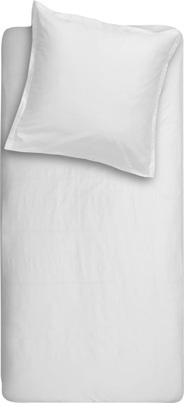Bettwäsche CINDERELLA, weiß, Satin, Obermaterial: 100% Baumwolle, Bettwäsche, "Plain Sundays", mit Stehsaum