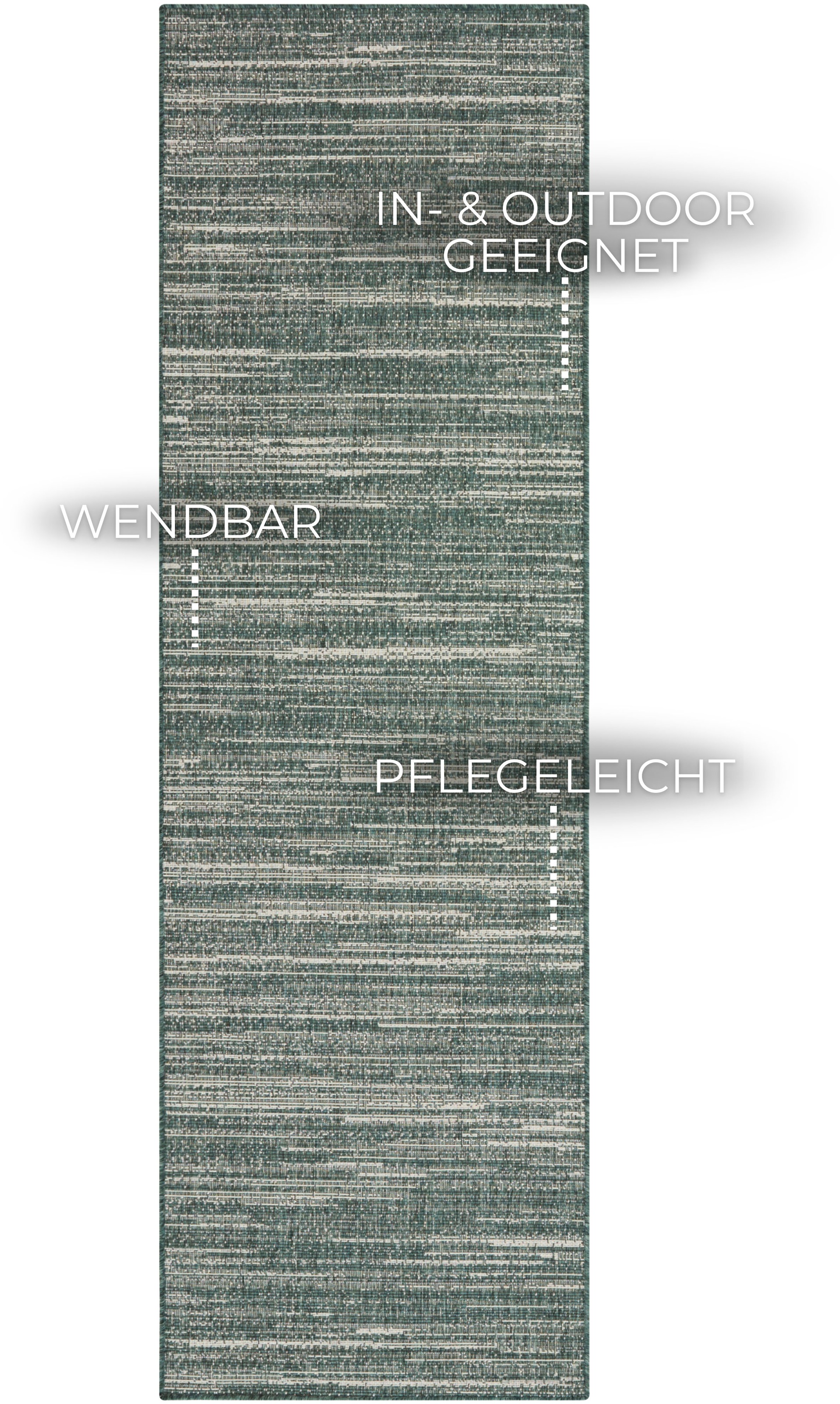 Elle Decoration Melange Chemin Vert 80x250cm 3