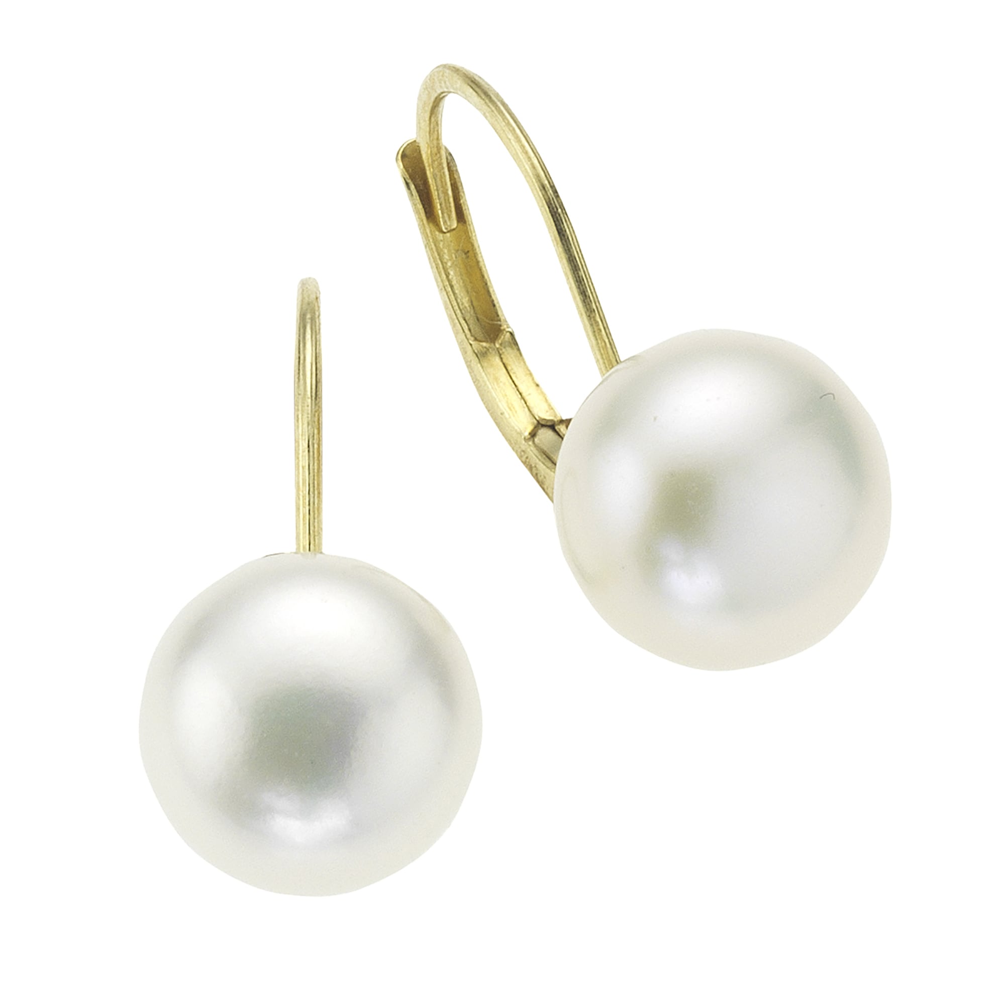Paar Ohrhänger »333 Gold Perlen weiß 8-8,5mm«