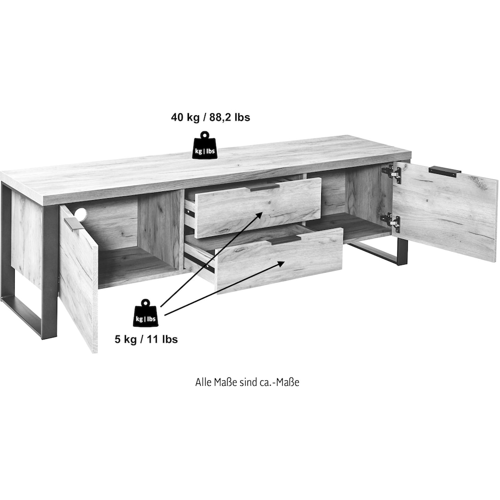 Jahnke TV-Board »LOOP«, Breite ca. 152 cm