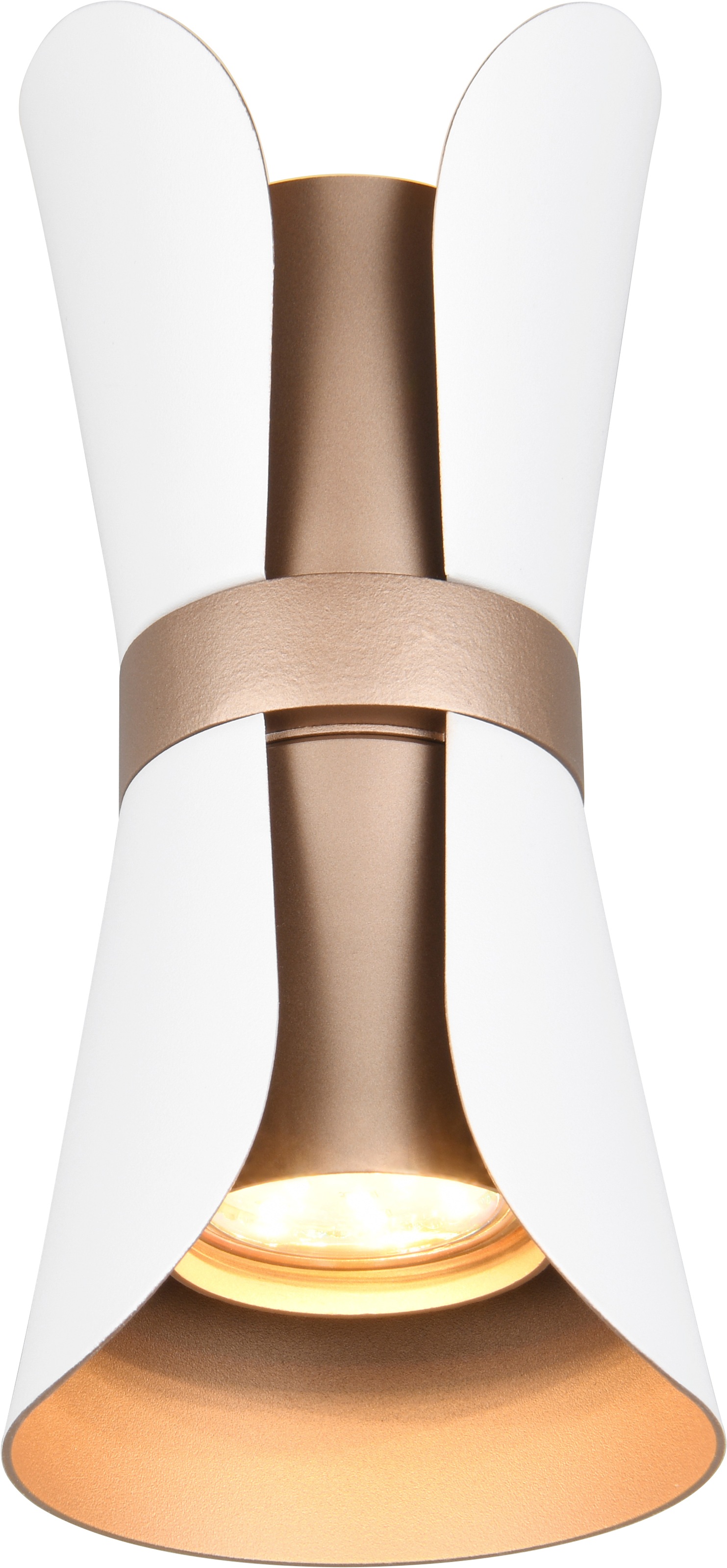 TRIO Leuchten Wandleuchte »COAT, up-and-down Wandlampe exkl 2x GU10 max 10W, zweifarbig« GU10 1 Stk. warmweiß - kaltweiß moderne Design Wandleuchte für wechselbare Leuchtmittel, 21cm hoch