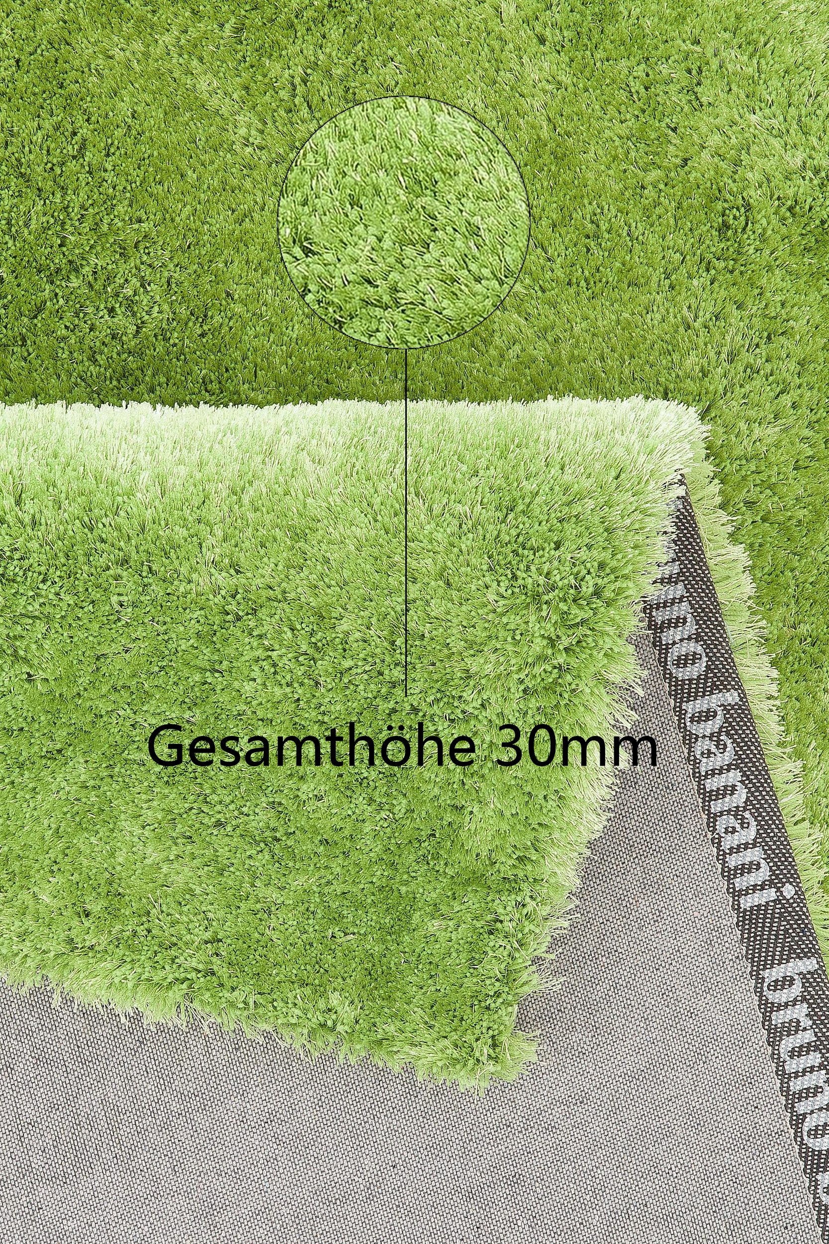 Bruno Banani Teppich »Dana Teppich, besonders weich und kuschelig, Kundenliebling«, rechteckig, 30 mm Höhe, uni, Mikrofaser Teppiche, Wohnzimmer, Schlafzimmer, Esszimmer