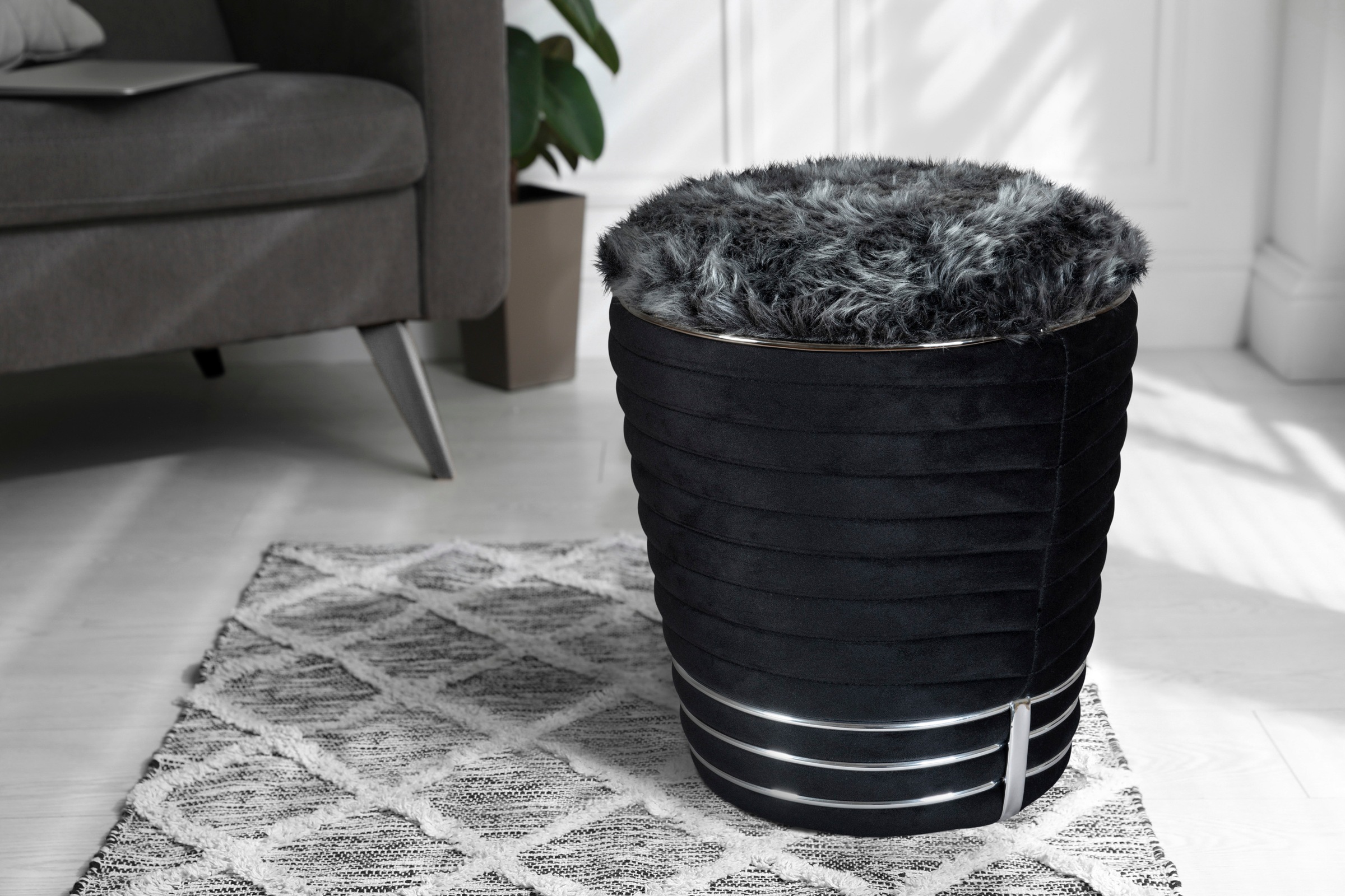 Kayoom Sitzhocker "Hocker Doric, trendiger Look, ästhetische Farbgebung, sc günstig online kaufen