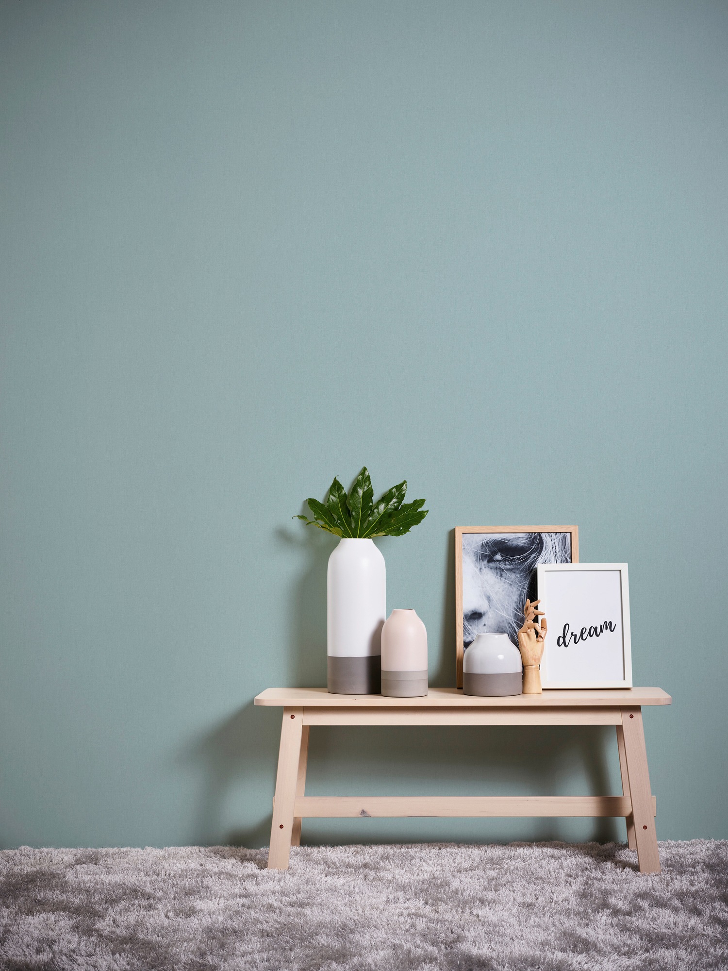 Architects Paper Vliestapete »Floral Impression« einfarbig | uni | unifarben glatt Uni Tapete einfarbig Tapeten Wohnzimmer Schlafzimmer Küche modern Büro