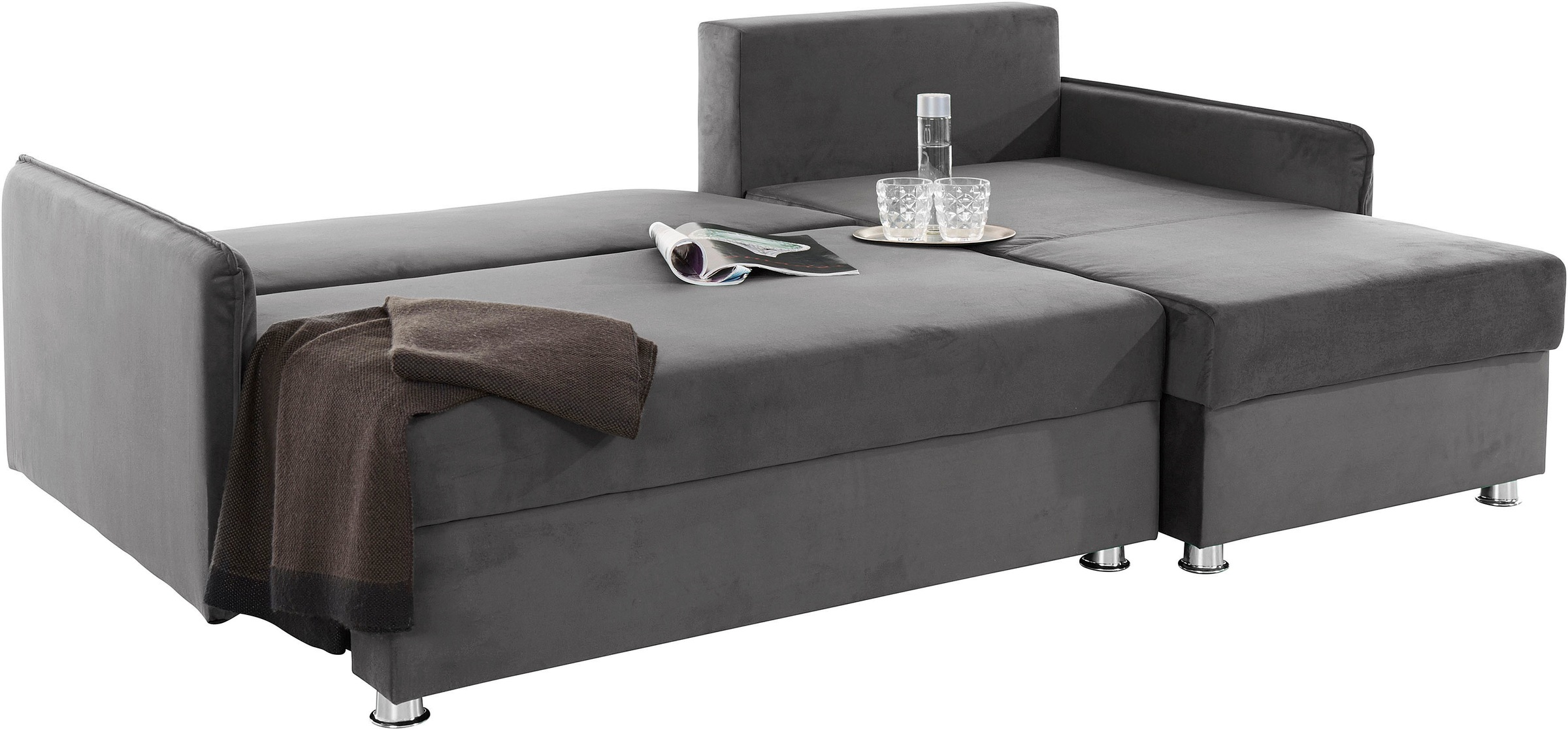 COLLECTION AB Ecksofa »Sunny L-Form«, inkl. Bettfunktion und Bettkasten