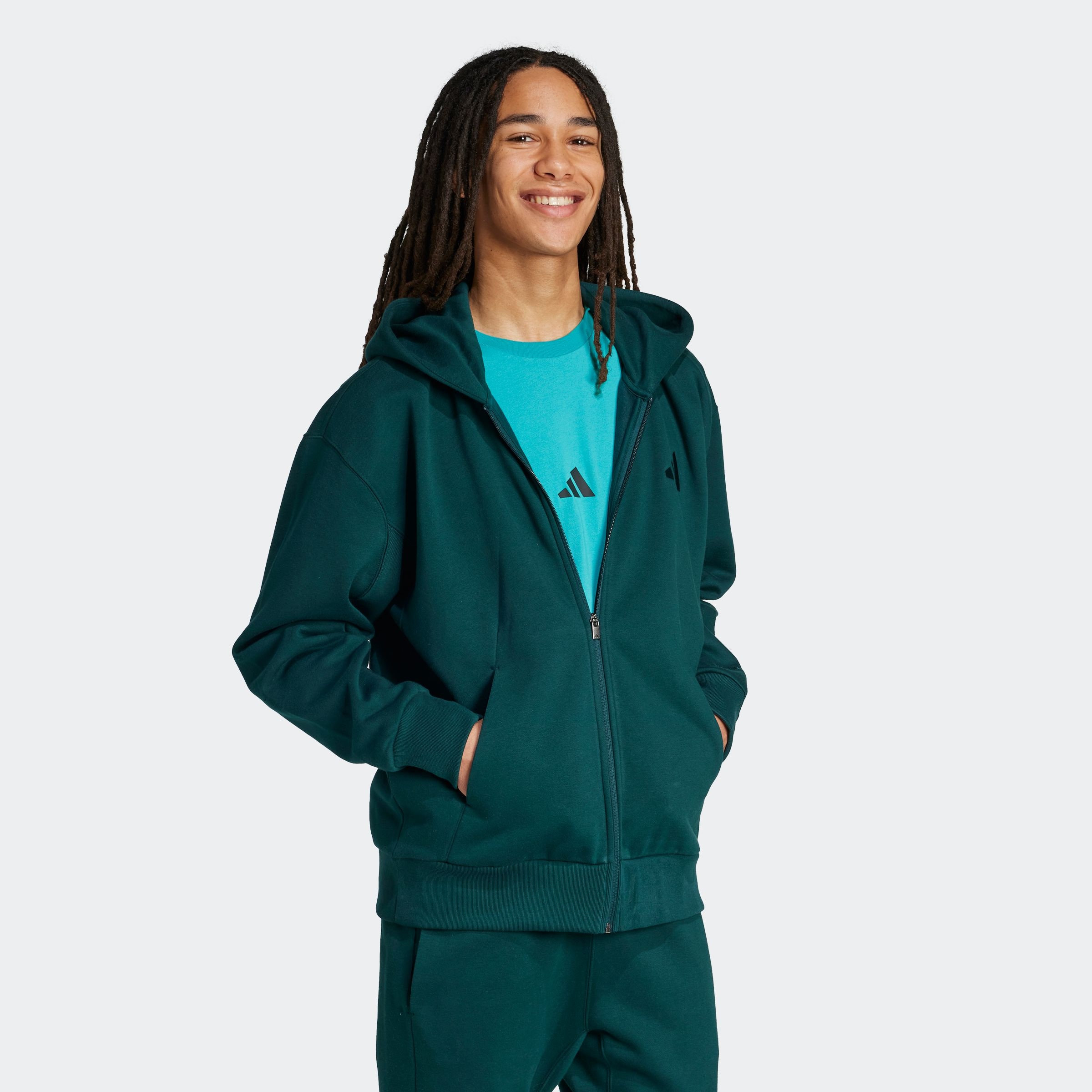 adidas Sportswear Kapuzensweatshirt »M A SZN FL FZ«, Kapuzenjacke mit Reißverschluss