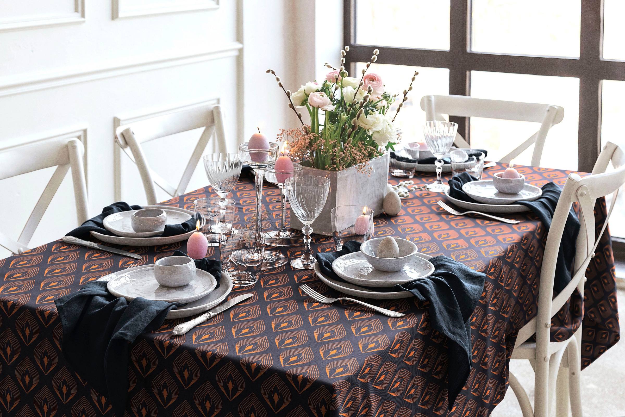 Adam Tischdecke "Feathers" aus 100% Bio-Baumwolle günstig online kaufen