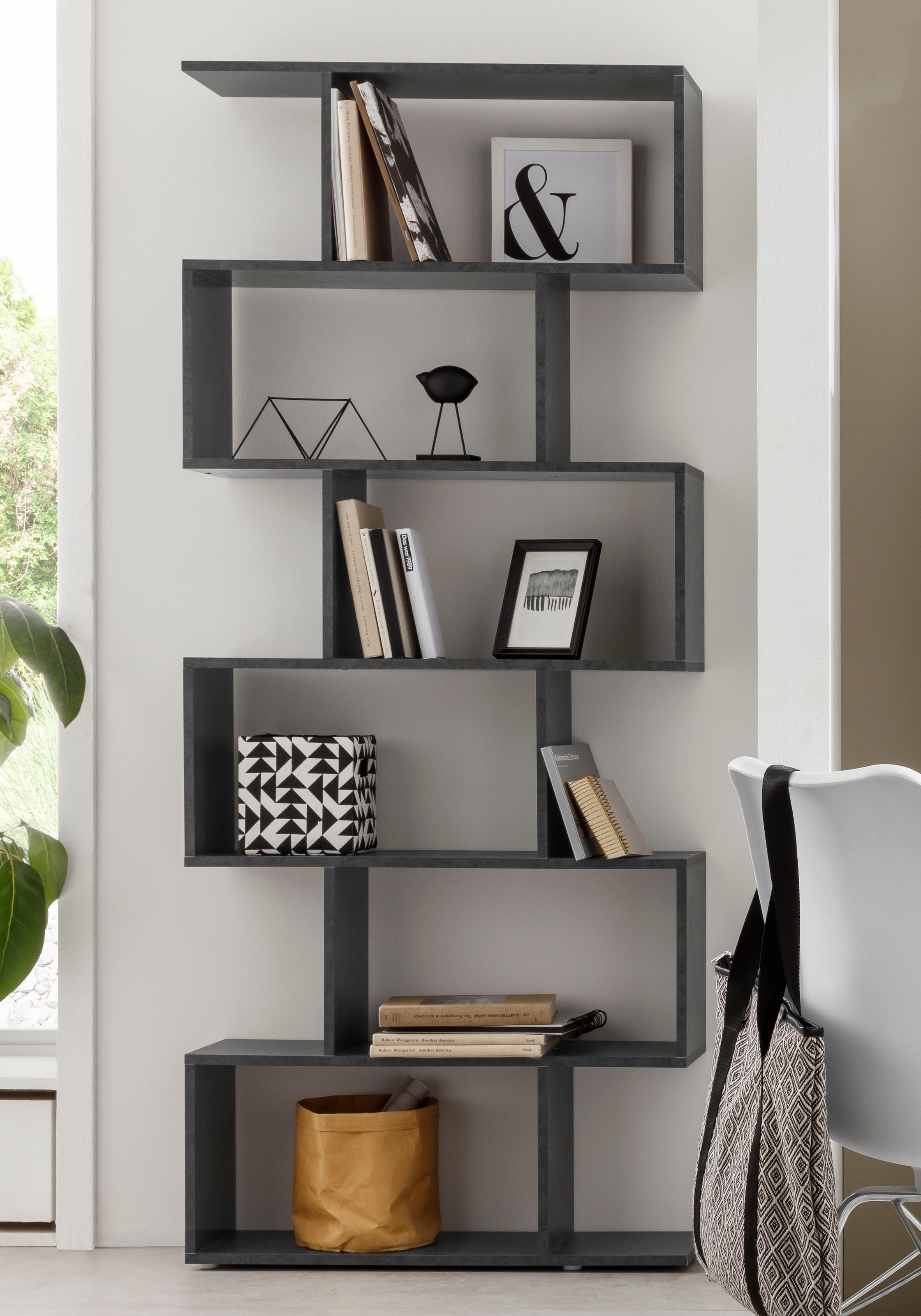 Home affaire Aktenregal "Calli" Regal im modernen Design, Breite 80 cm x Hö günstig online kaufen