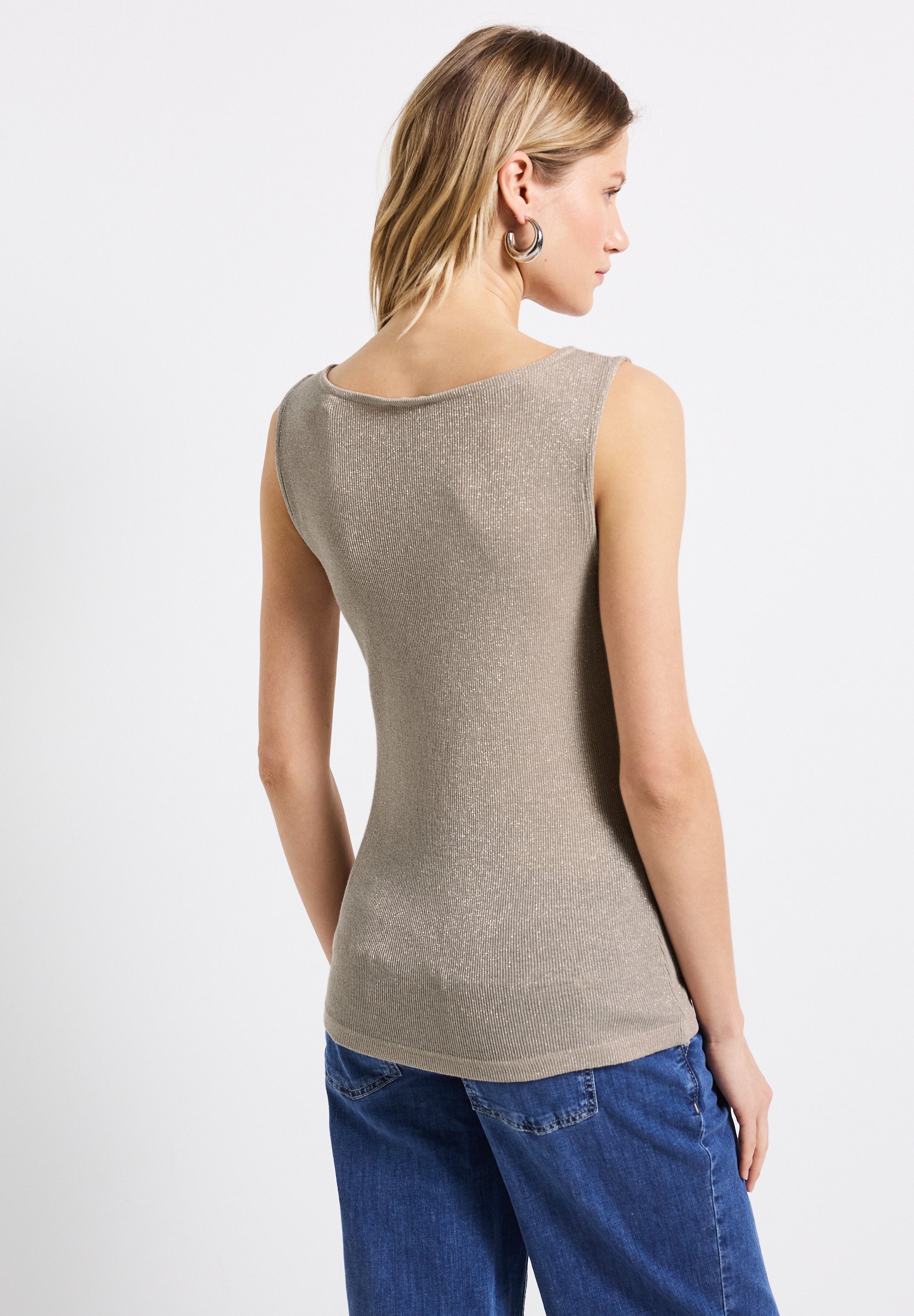STREET ONE T-Shirt, mit U-Boot-Ausschnitt