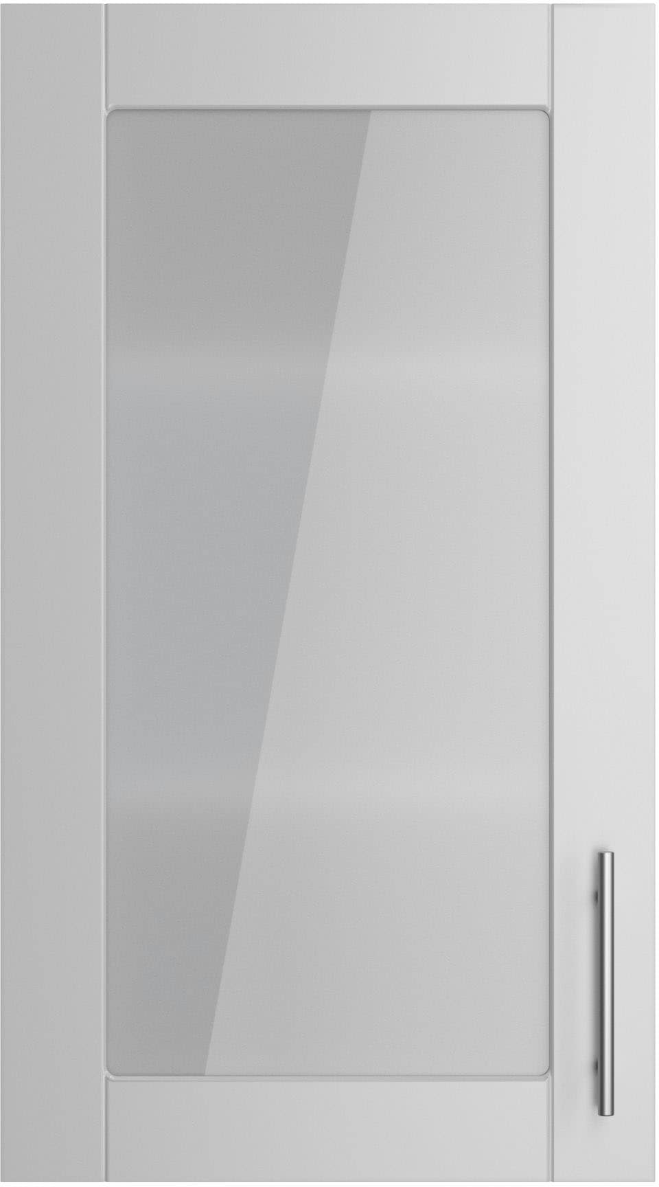 Glashängeschrank KOCHSTATION, B:50cm H:89,6cm T:34,9cm, grau, Schränke, "KS-Ahus", Breite 50 cm
