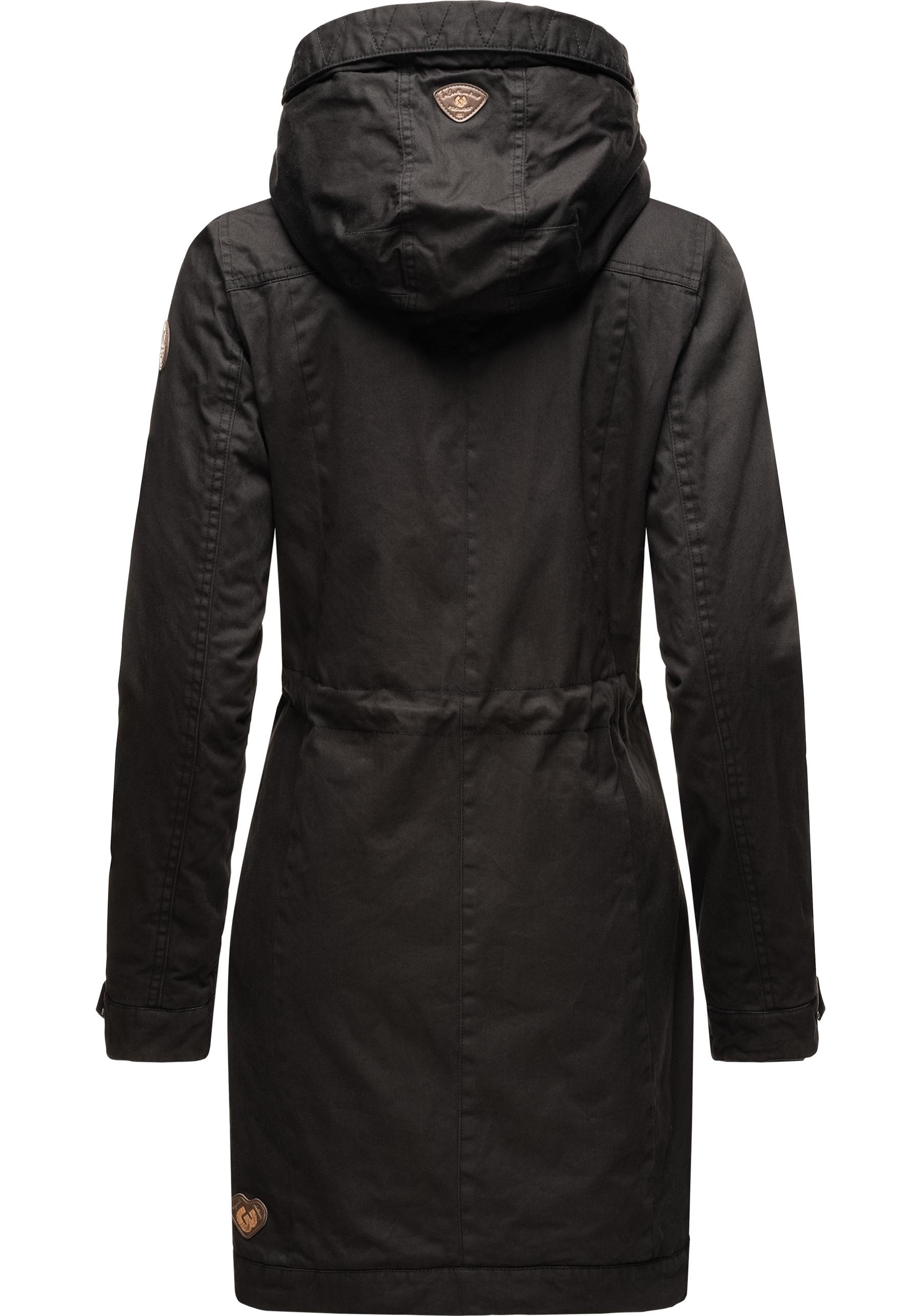 Ragwear Wintermantel »Aurorie Organic«, stylischer Winterparka mit gefütterter Kapuze