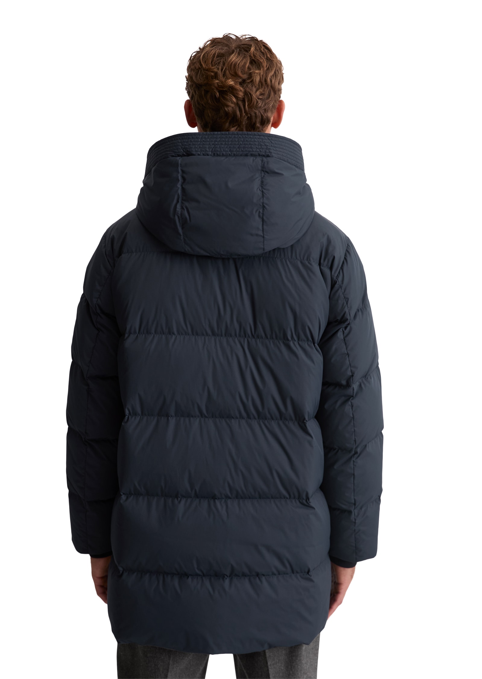 Marc O'Polo Daunenjacke, mit Kapuze, Pufferjacke, regular fit, eingesetzte, elastische Ärmelabschlüsse