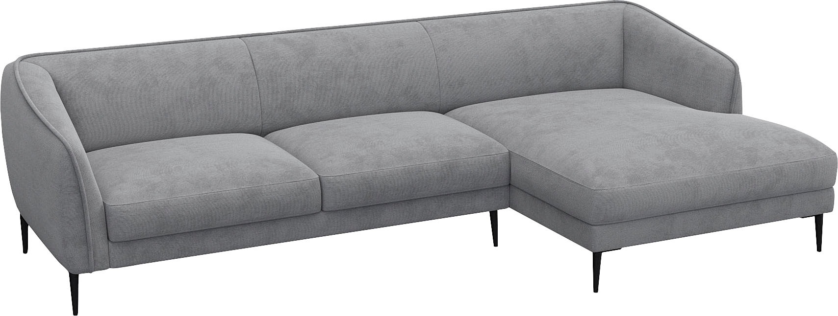 FLEXLUX Ecksofa »Belle Designsofa, L-Form, B/T 288/149 cm«, Skandinavisches Design, In hochwertiger Verarbeitung