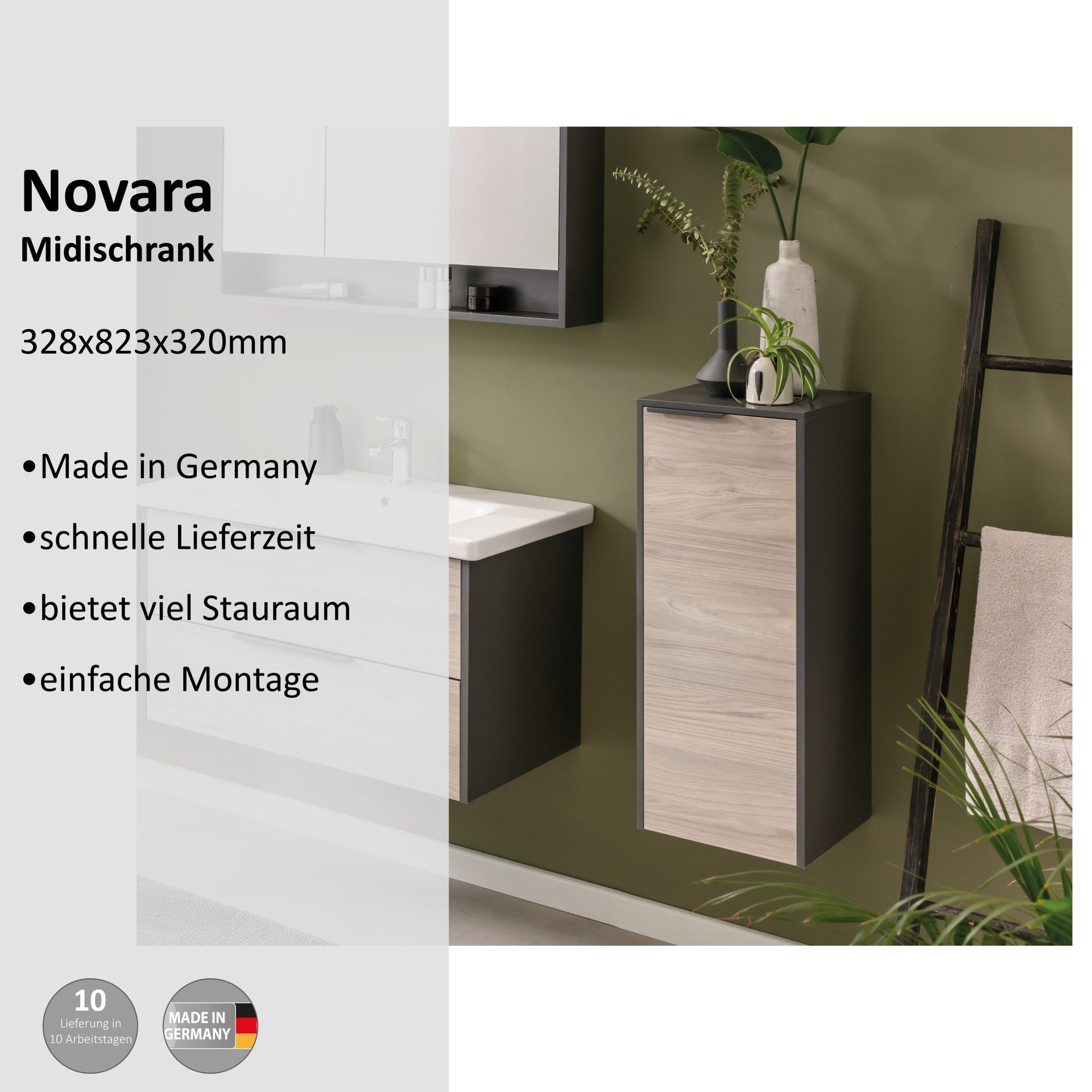 Thumbnail - welltime Midischrank "Novara"