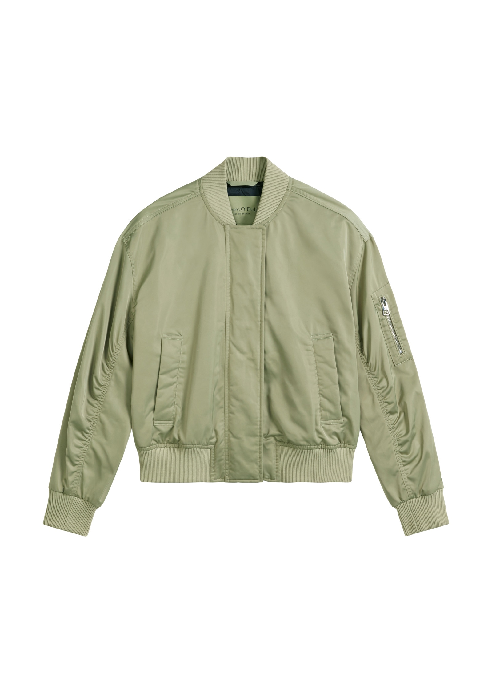 Marc O'Polo Outdoorjacke »aus recyceltem Polyester-Twill«, ohne Kapuze