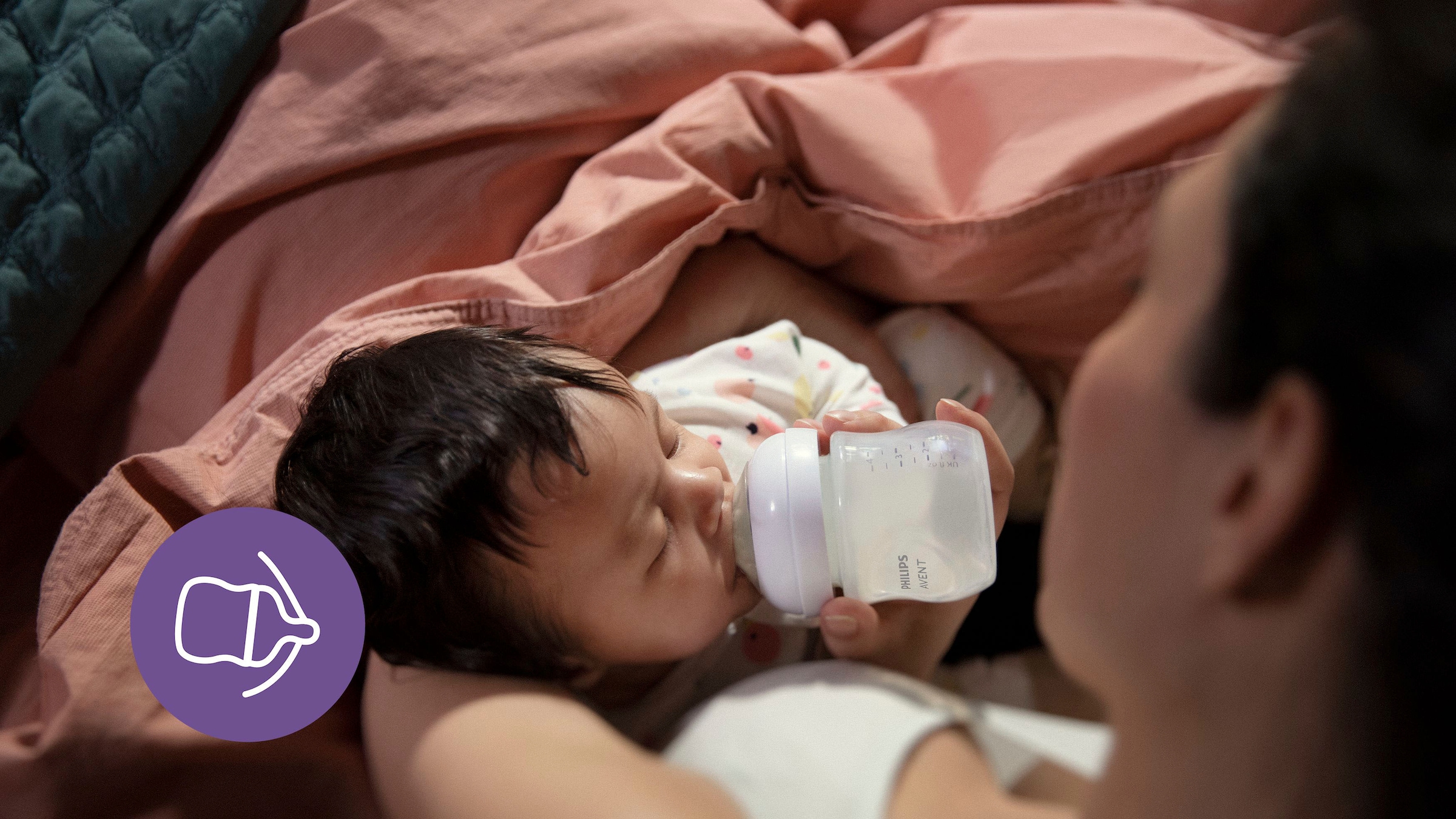 Philips AVENT Babyflasche »Natural Response SCY900/02«, 2 Stück, 125 ml, ab 0 Monaten