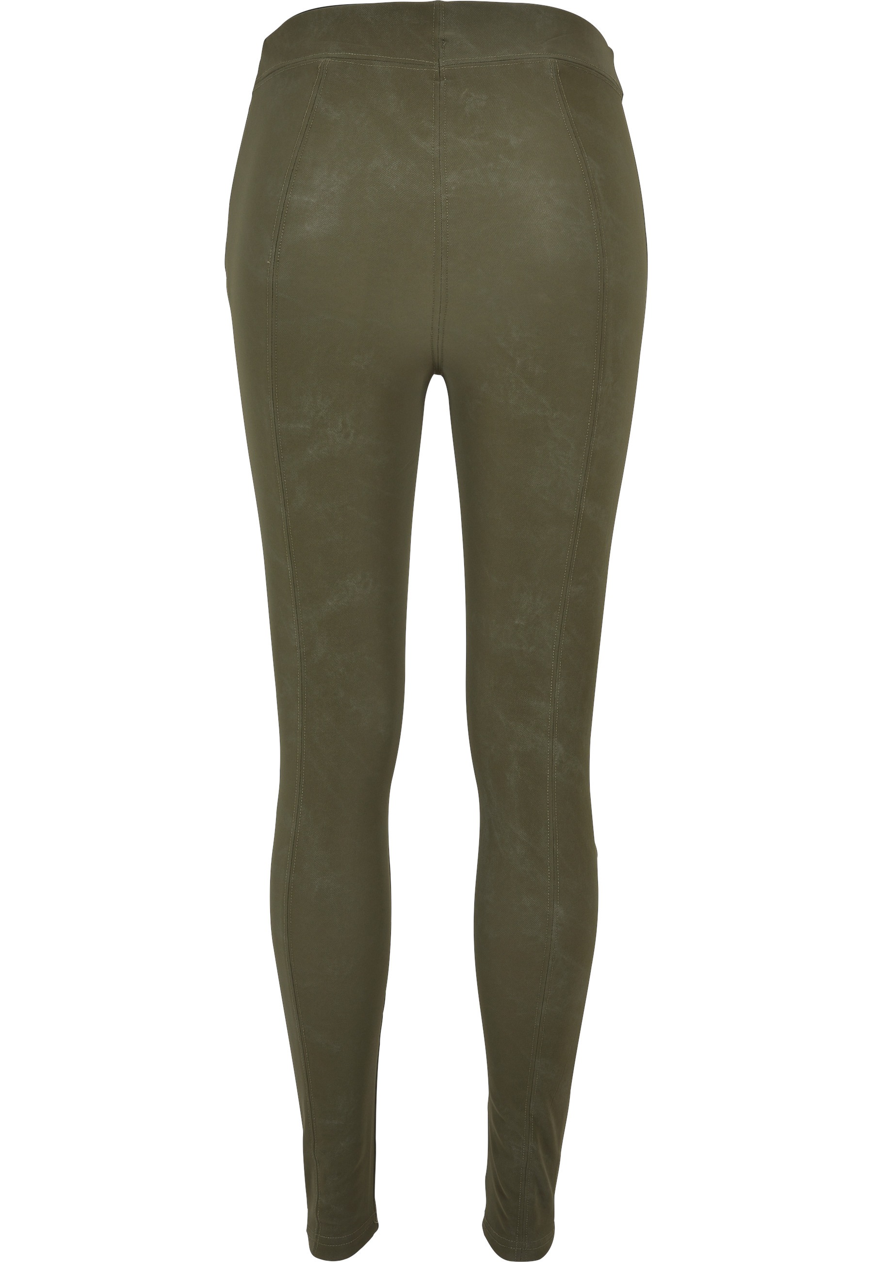 URBAN CLASSICS Leggings "Urban Classics Damen Ladies Washed Faux Leather Pa günstig online kaufen