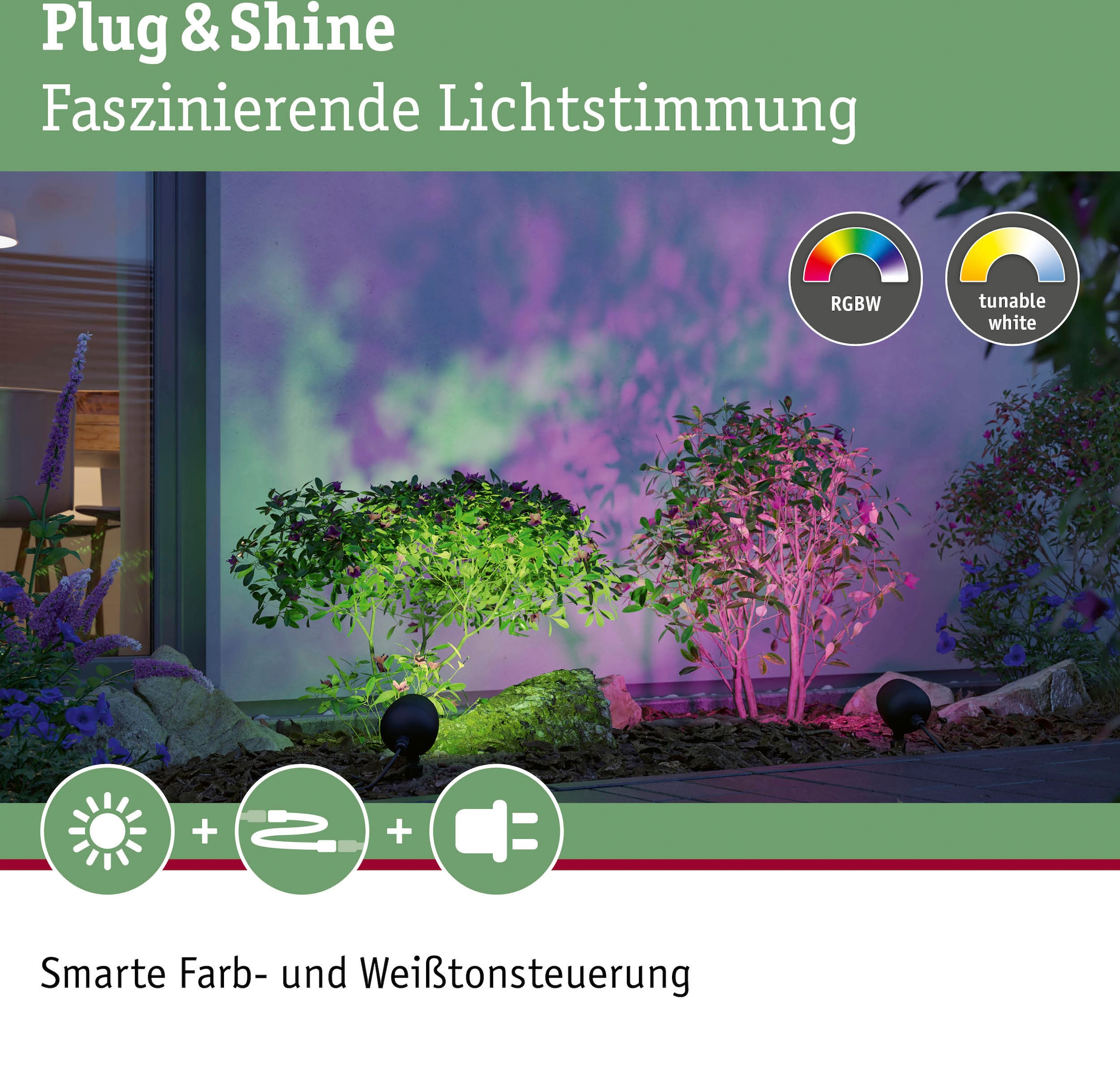 Paulmann LED flammig-flammig, ZigBee«, Shine RGBW | Plug BAUR ZigBee Gartenleuchte RGBW bestellen Spot & »Outdoor 1 Kikolo