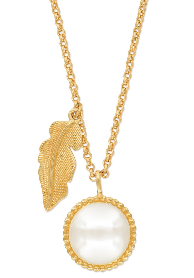 Kette mit Anhänger »The glory of pearls, Feder, ERN-GLORY-FEDER, ERN-GLORY-FEDER-G«,...