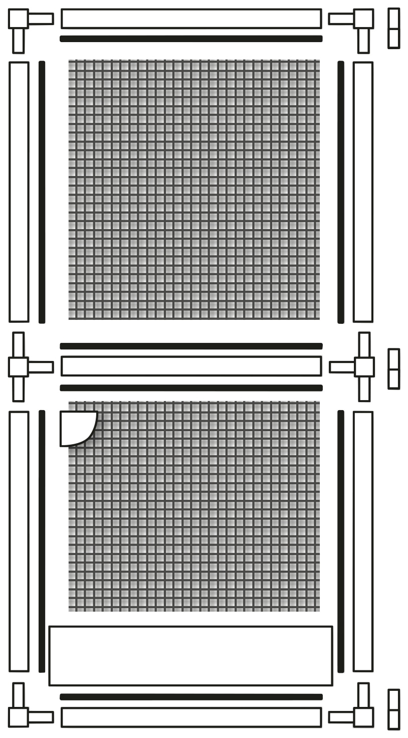 SCHELLENBERG Insektenschutz-Tür »Fliegengitter für Balkontür Premium«, Insektenschutz-Tür mit Aluminiumrahmen, 120 x 240 cm, weiß, 70095