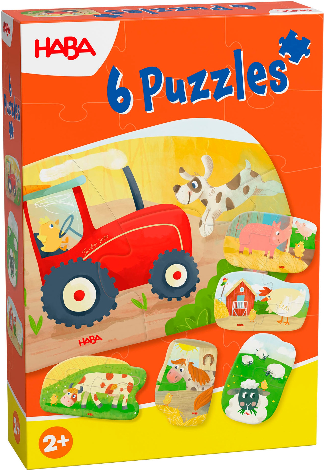 HABA Kinder Puzzle "6 erste Puzzles Bauernhof"bunt, Pappe, Puzzles