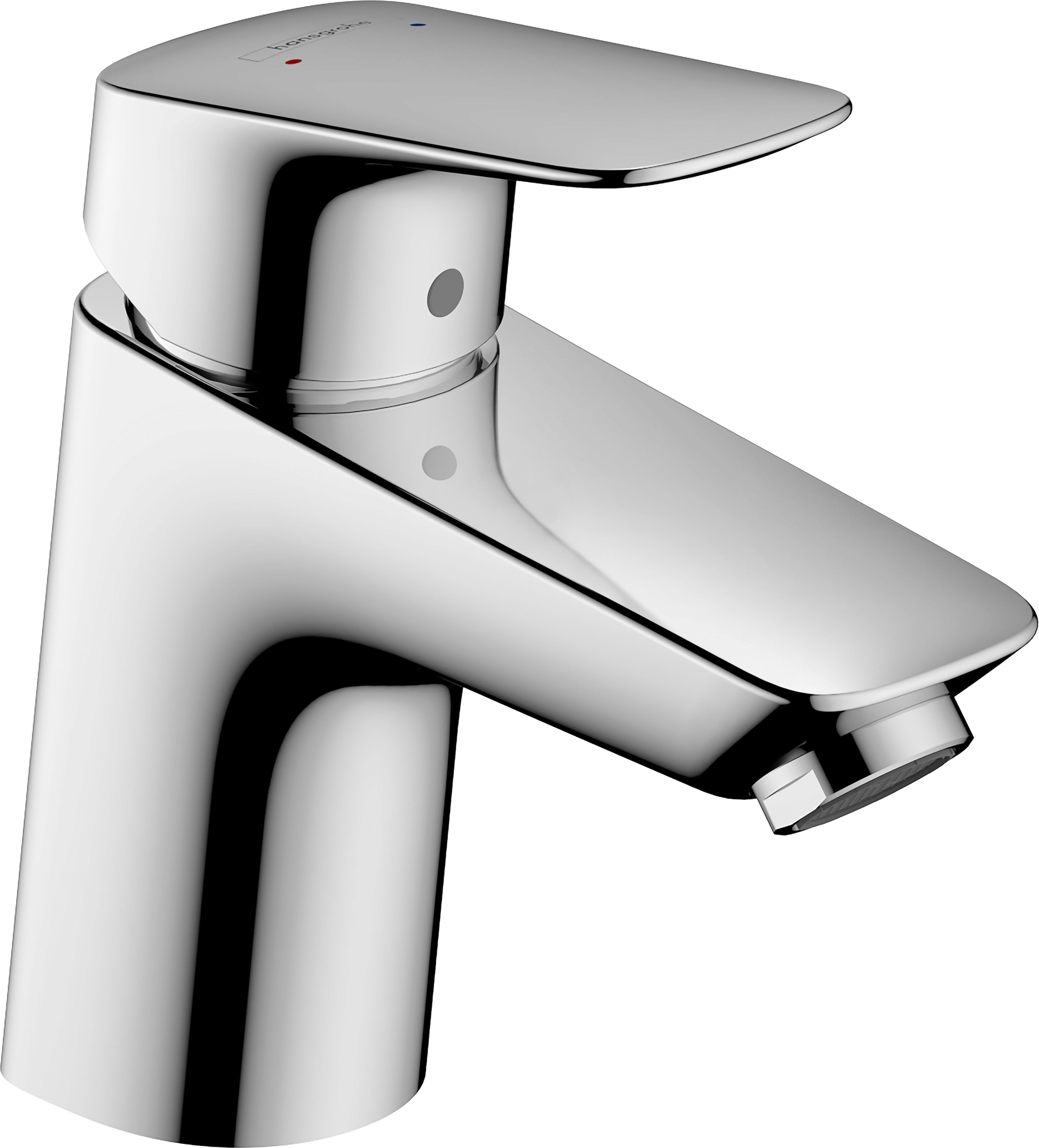 hansgrohe Waschtischarmatur "Logis", 7cm, mit Push-Open Ablaufgarnitur, chrom