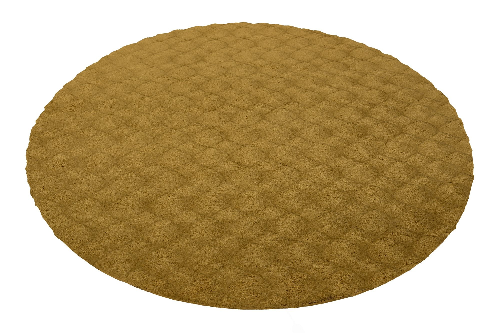 Obsession Diamond Cut 800 Rundteppich Gelb 200cm 3
