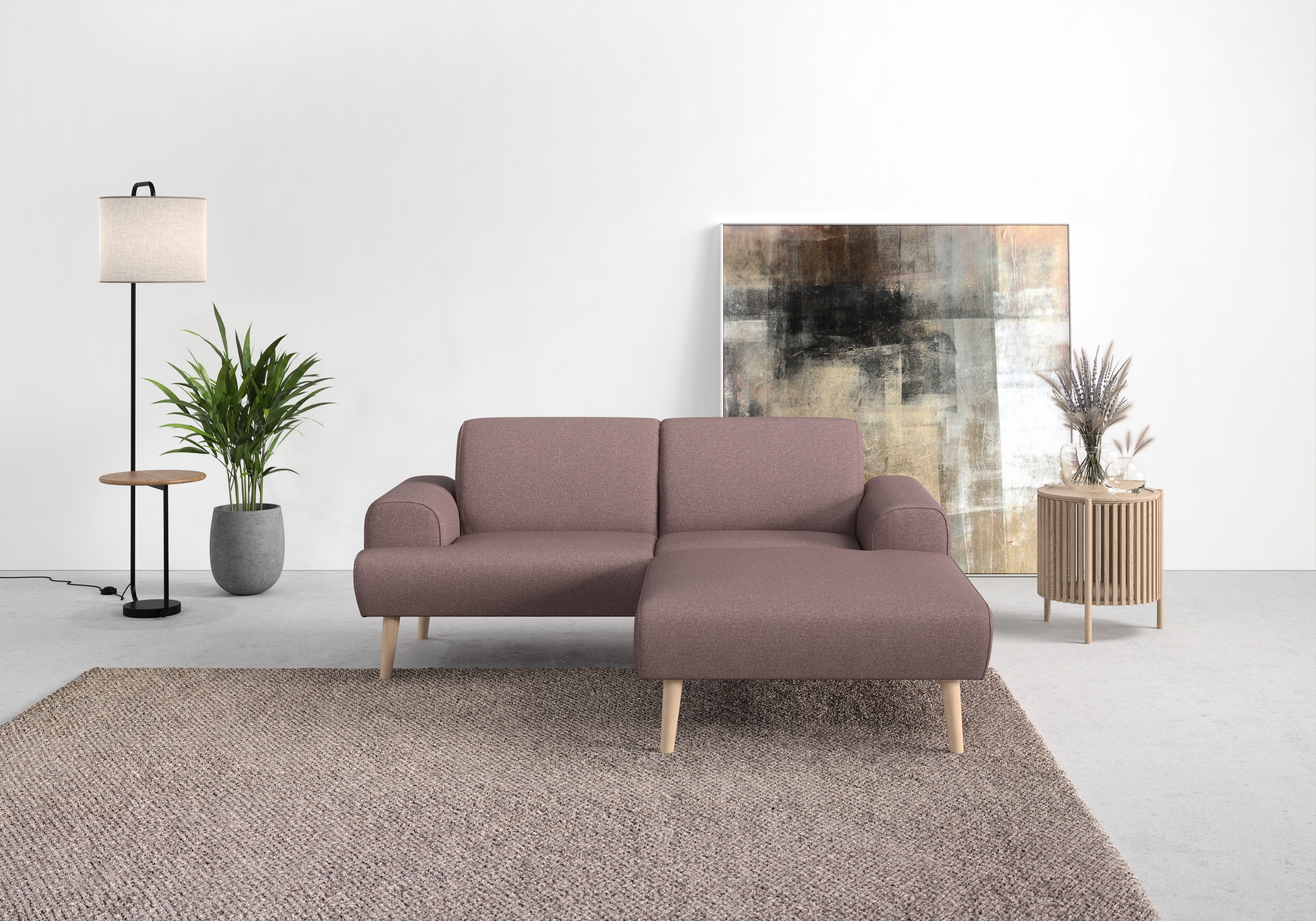 Thumbnail - andas Ecksofa "Swift Scandic Design, komfortabler Federkern, Breite 192cm, L-Form" Federkern-Polsterung, B/T/H: 192/83/1...