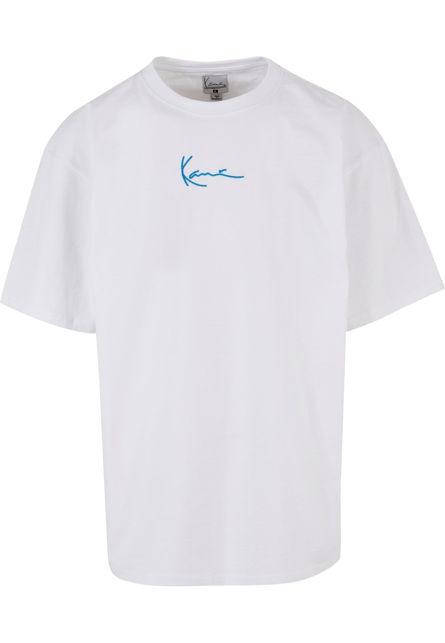 T-Shirt »Karl Kani Herren Small Signature Blue Logo Tee white«